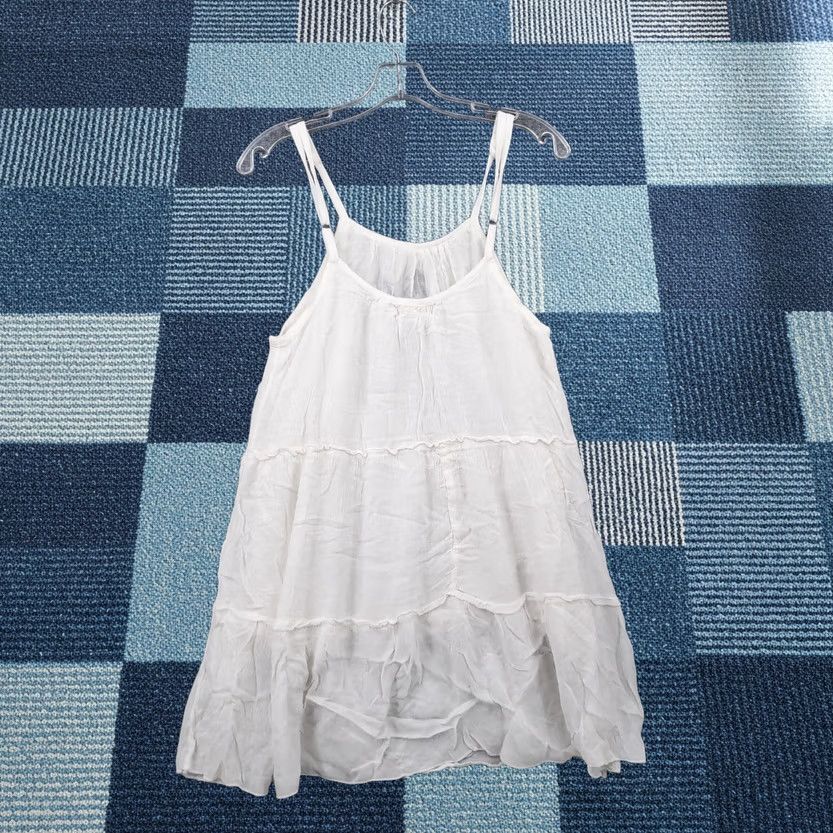 Vintage Lagaci Dress Womens M White Tank Mini Trapeze Aztec Boho Geo Geometric Sleeveless Round Neck Short A-Line Casual Holiday Womens Size M / US 6-8 / IT 42-44 - 1 Thumbnail
