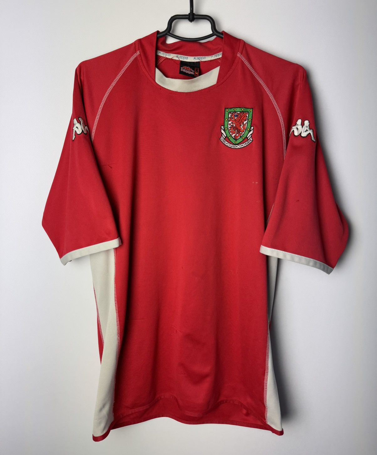 Kappa Wales 2002 2004 Home Football Shirt Soccer Jersey Kappa Size US XL / EU 56 / 4 - 1 Thumbnail