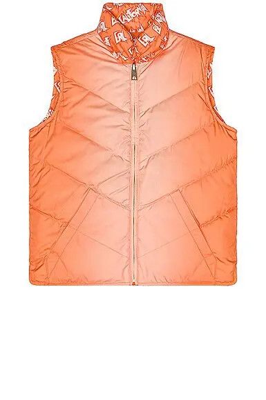ERL o1y0125 Double Face Logo Vest in Orange/White Size US M / EU 48-50 / 2 - 3 Thumbnail