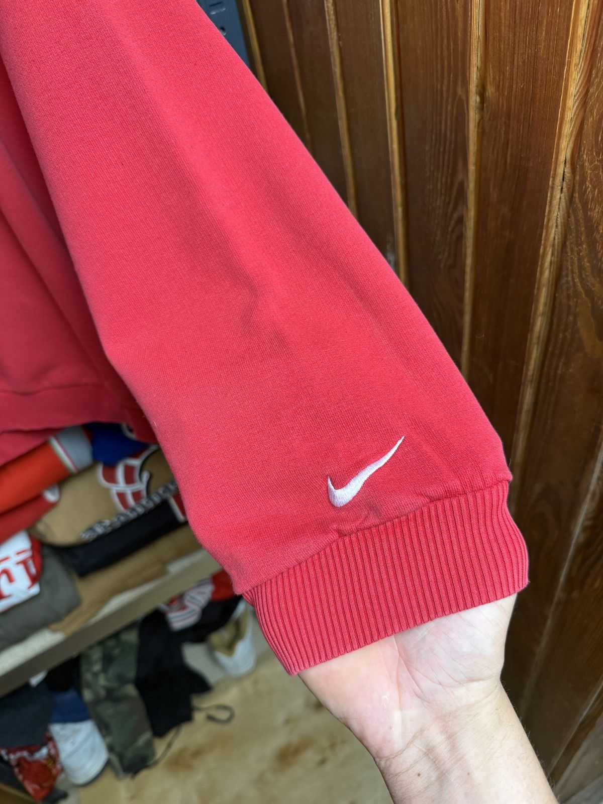 Nike × Vintage Nike Vintage Sweatshirt Big Logo Swoosh Crewneck 90s Size US XXL / EU 58 / 5 - 4 Thumbnail