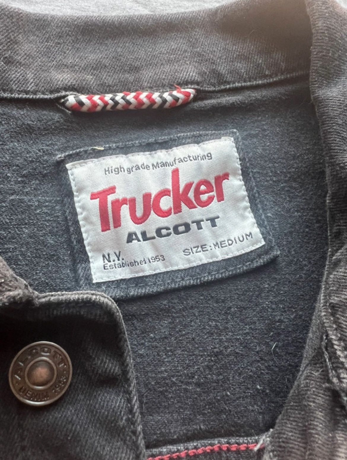 Vintage Alcott trucket jacket black in denim Size US M / EU 48-50 / 2 - 7 Thumbnail