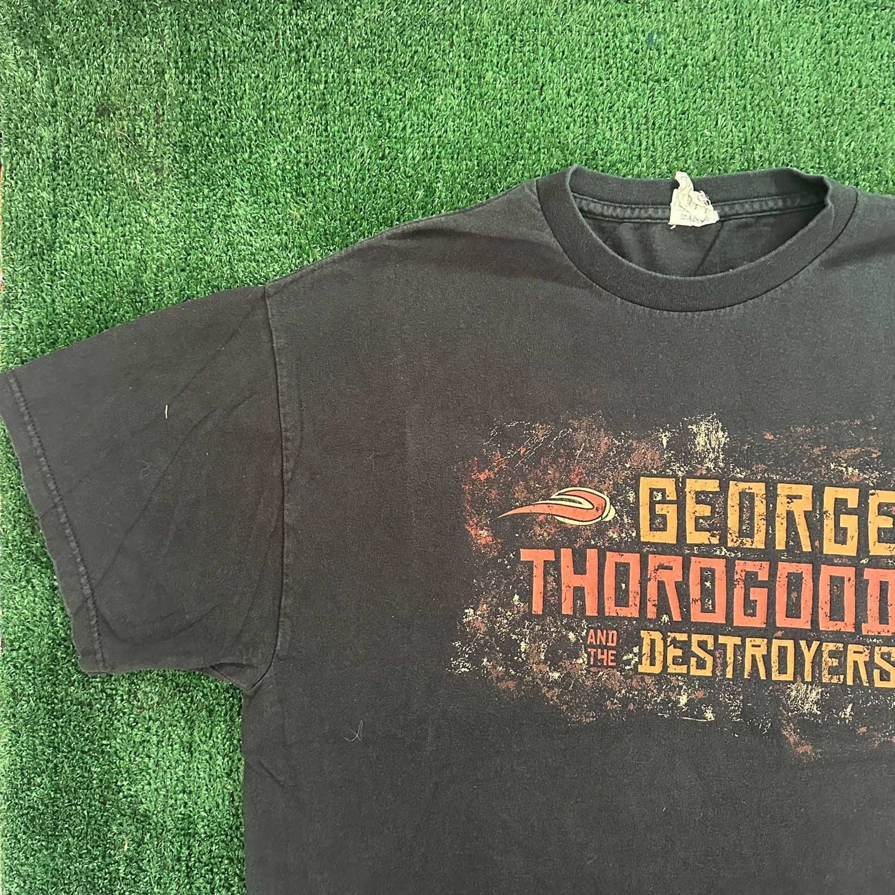 Delta Vintage Y2K George Thorogood Destroyers T-Shirt Blues Band T Size US XL / EU 56 / 4 - 3 Thumbnail
