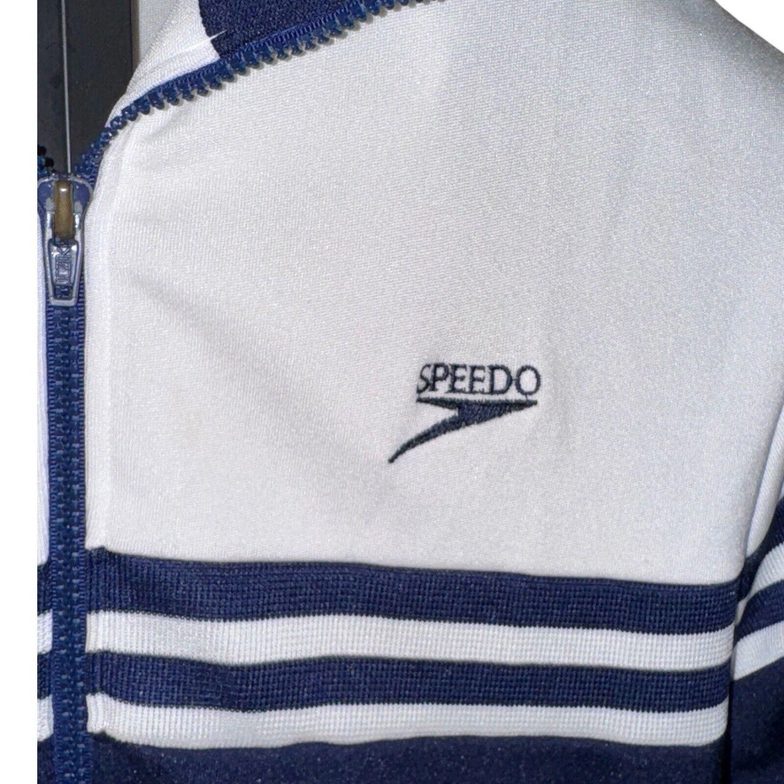 Speedo Vtg Speedo Track Jacket Pant Set Navy White Hirsch Weis Sz M Size US 32 / EU 48 - 7 Thumbnail