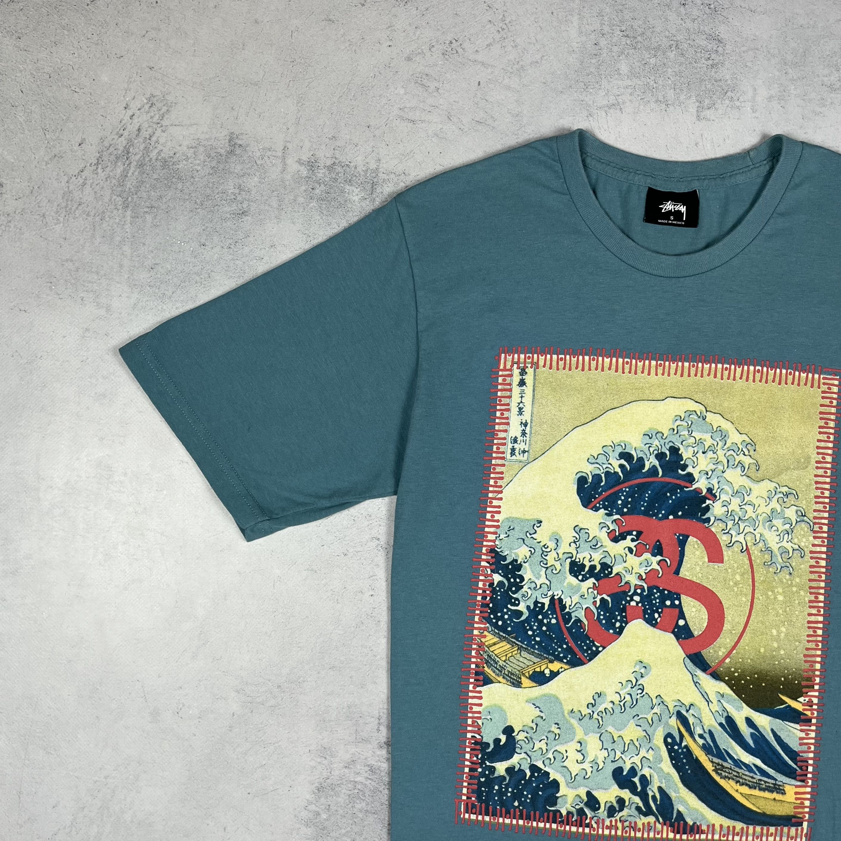 Stussy Vintage Stussy Wave Art Big Logo T Shirt 00’s Size US S / EU 44-46 / 1 - 6 Thumbnail