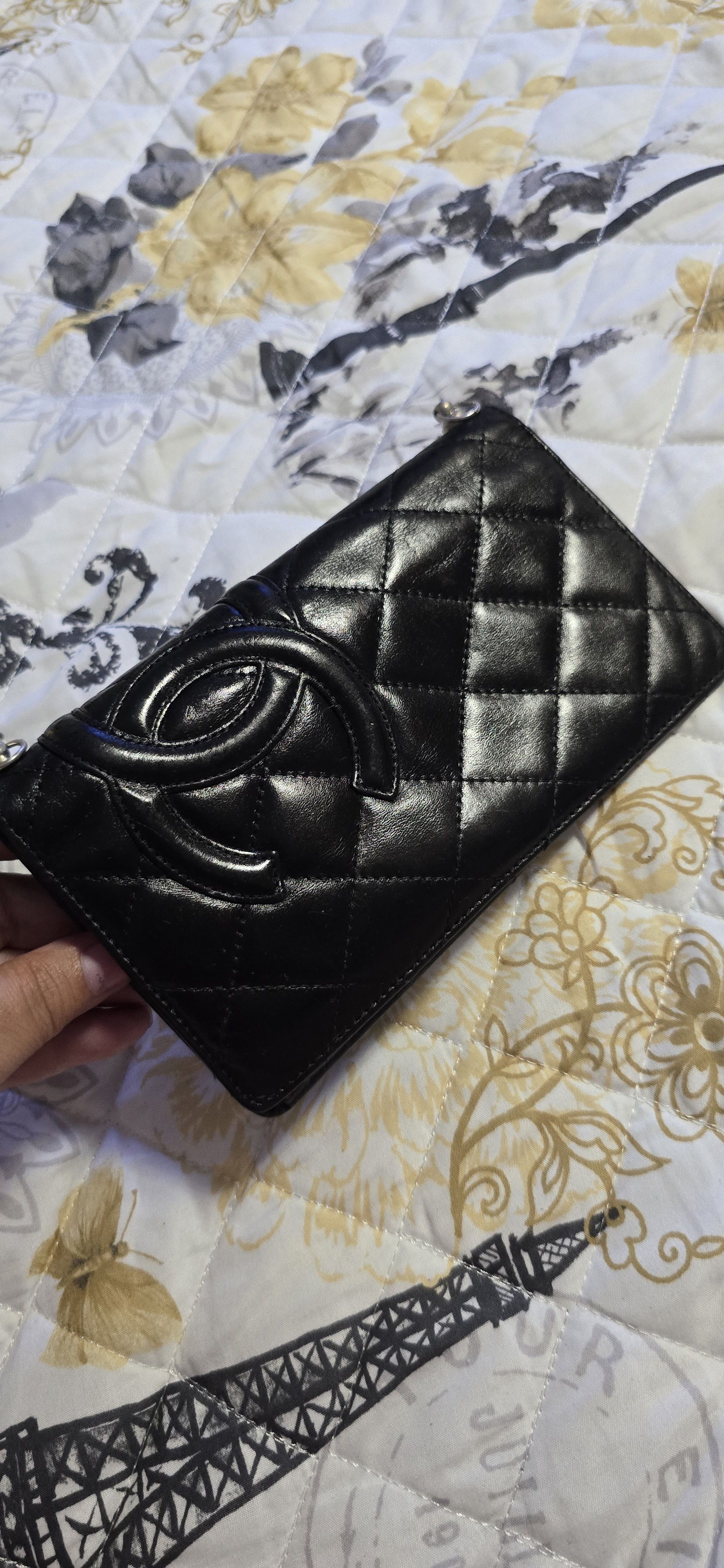 Chanel Modified Cambon Black Leather Wallet on Chain Size ONE SIZE - 3 Thumbnail