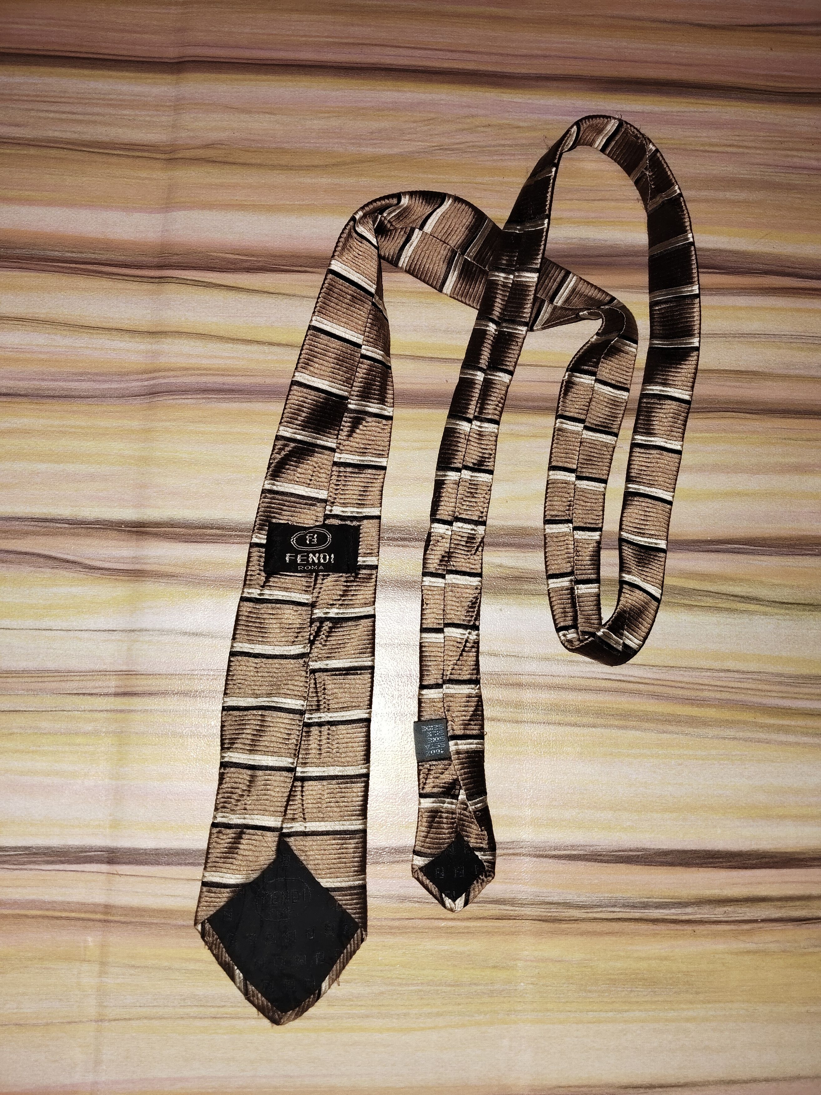 Fendi FENDI Stripe Necktie Size ONE SIZE - 2 Thumbnail