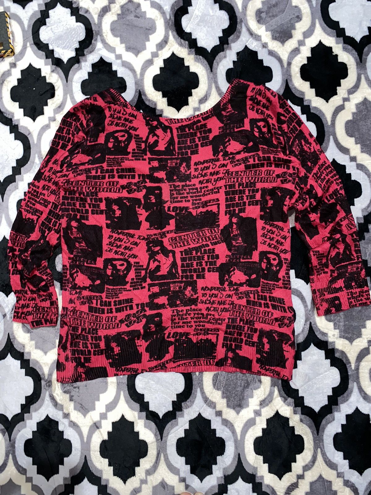 Vintage Colza Full Printed Knit Like Hyteric Glamour