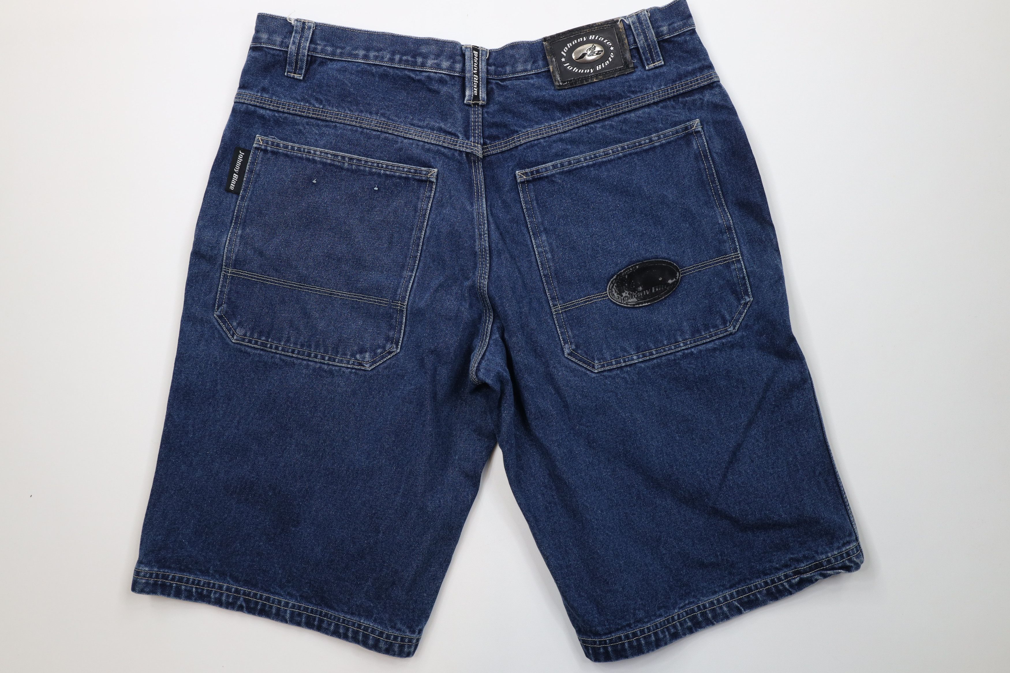 Vintage Vintage Johnny Blaze Man Wutang Loose Baggy Fit Denim Shorts Size US 38 / EU 54 - 8 Thumbnail