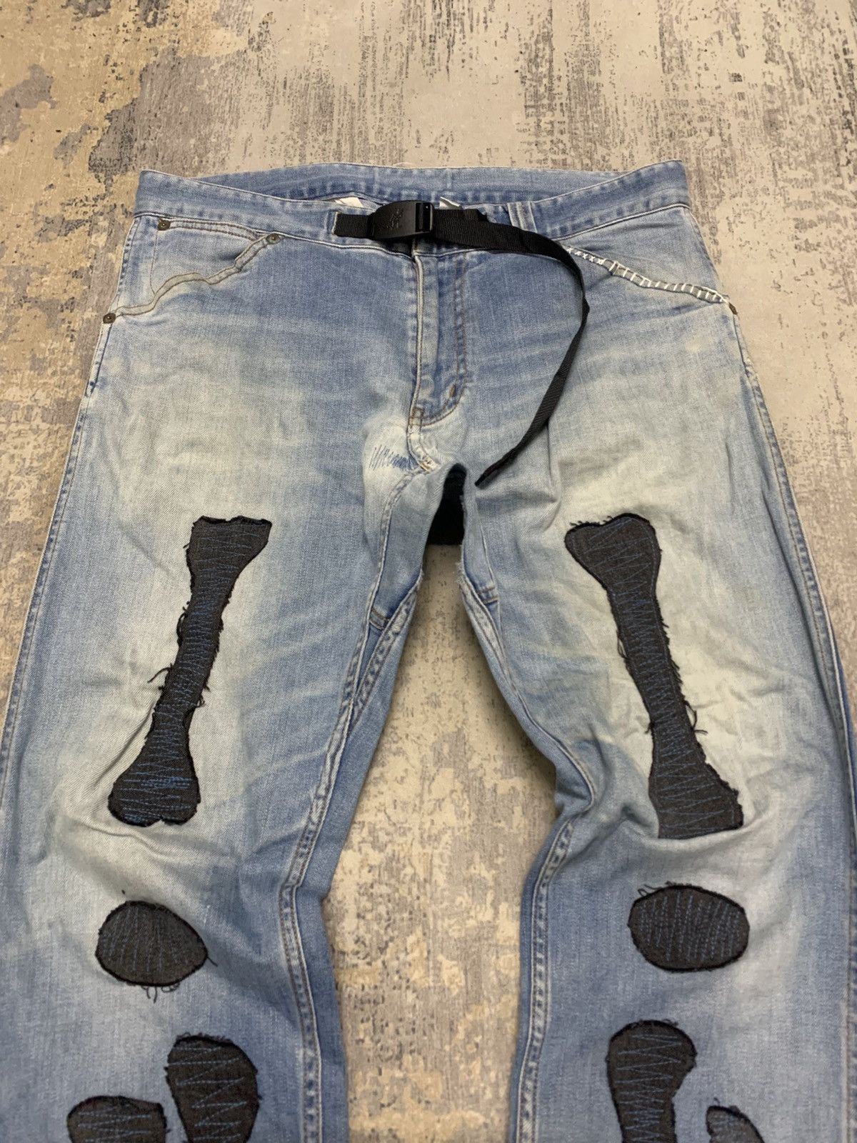 Gramicci Gramicci Skull Patchwork Pant Custom Kapital Skull Style Size US 33 - 2 Thumbnail