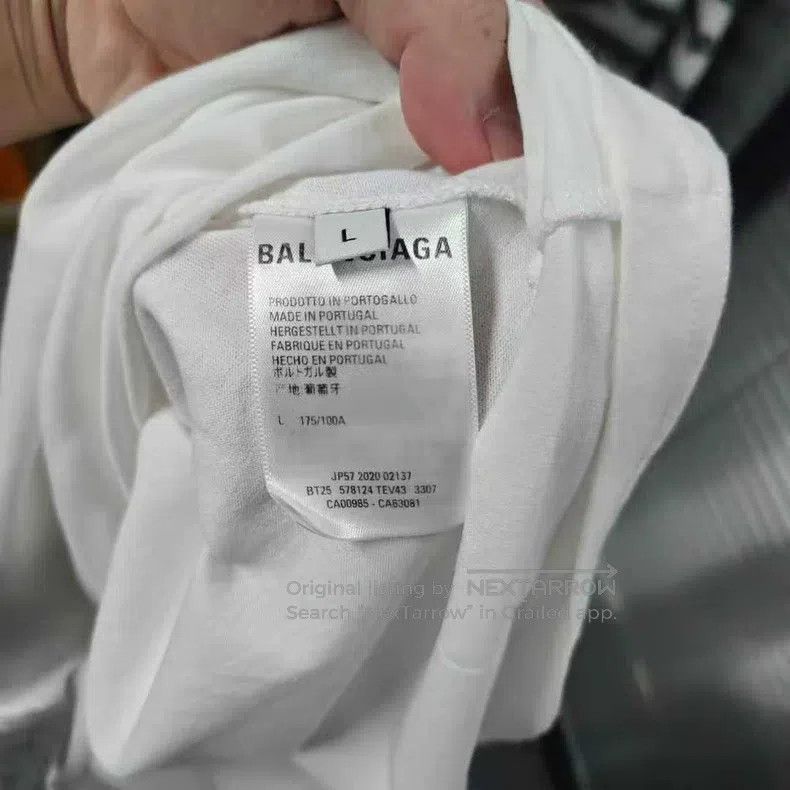 Balenciaga Balenciaga Back Logo Short Sleeve Size US L / EU 52-54 / 3 - 6 Thumbnail