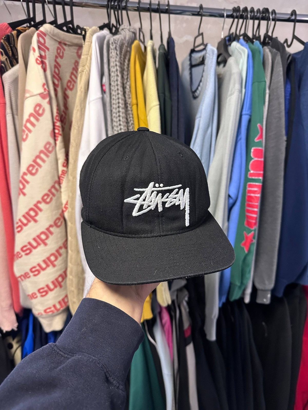 Stussy Vintage Stussy Embroidery Logo Cap Os Size ONE SIZE - 3 Thumbnail