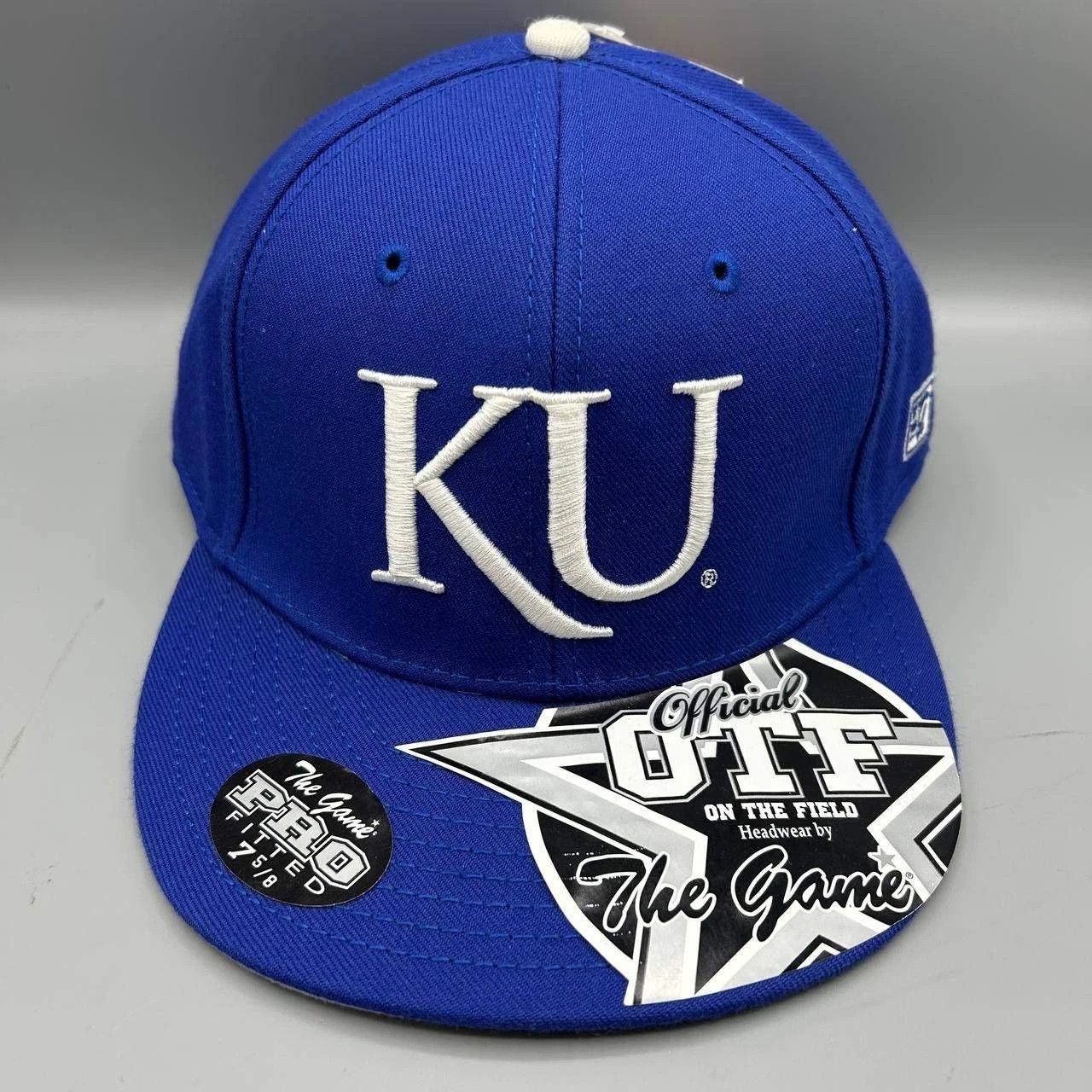 The Game Kansas Jayhawks NCAA Hat Men 7 5/8 Pro Fitted Cap New Size ONE SIZE - 1 Thumbnail