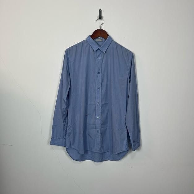 Dior Dior Blue Striped Button Up Shirt Size M Size US XXS / EU 40 - 1 Thumbnail