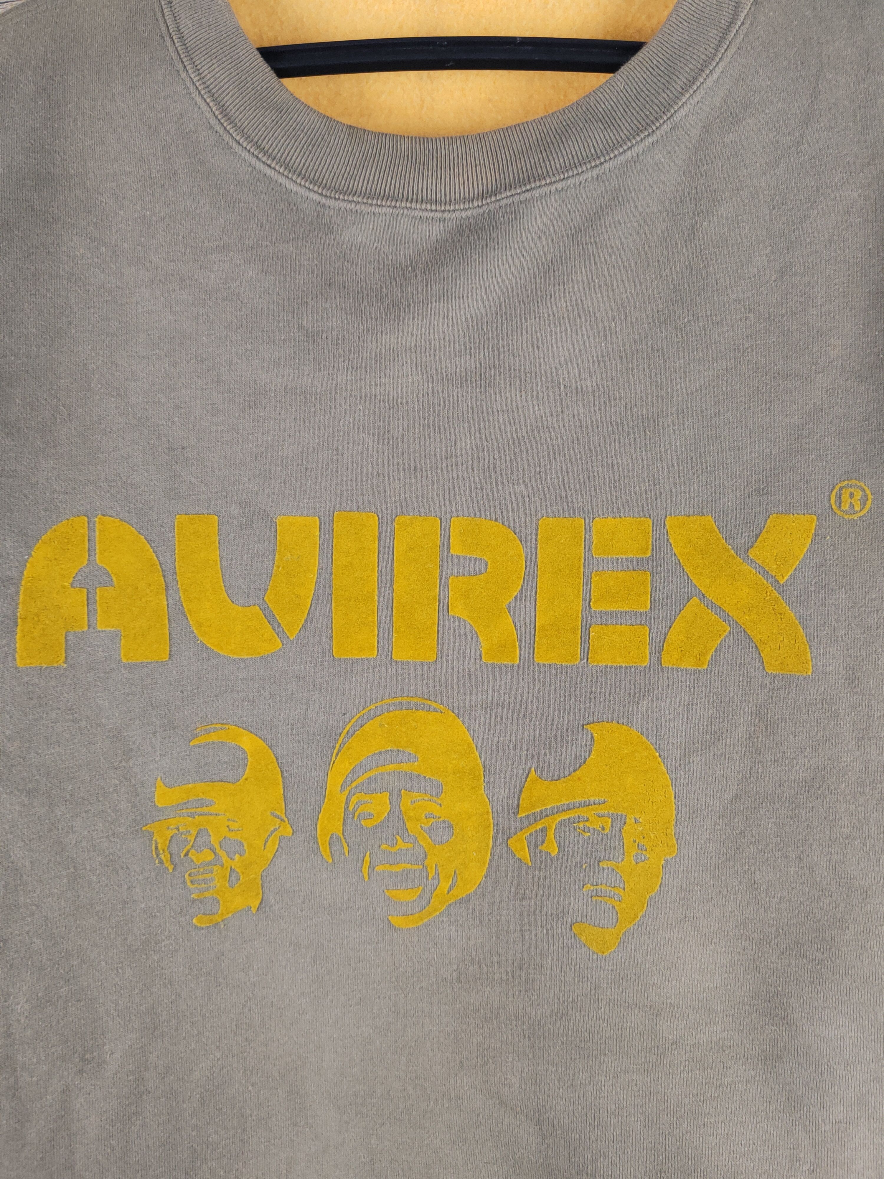 Avirex DL Avirex Olive baggie vintage sweatshirt Sweaters #2482T Size US L / EU 52-54 / 3 - 3 Thumbnail