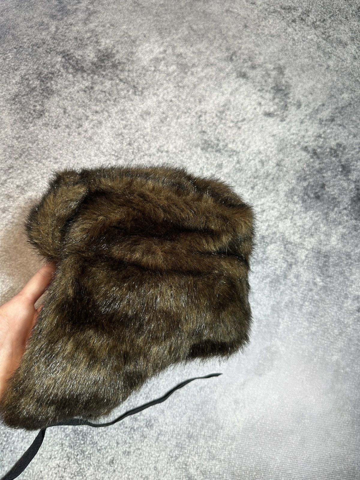 Other Y2K Vintage Fur Ushanka Hat Alt Streetwear USA Casual Fuzzy Size ONE SIZE - 4 Thumbnail