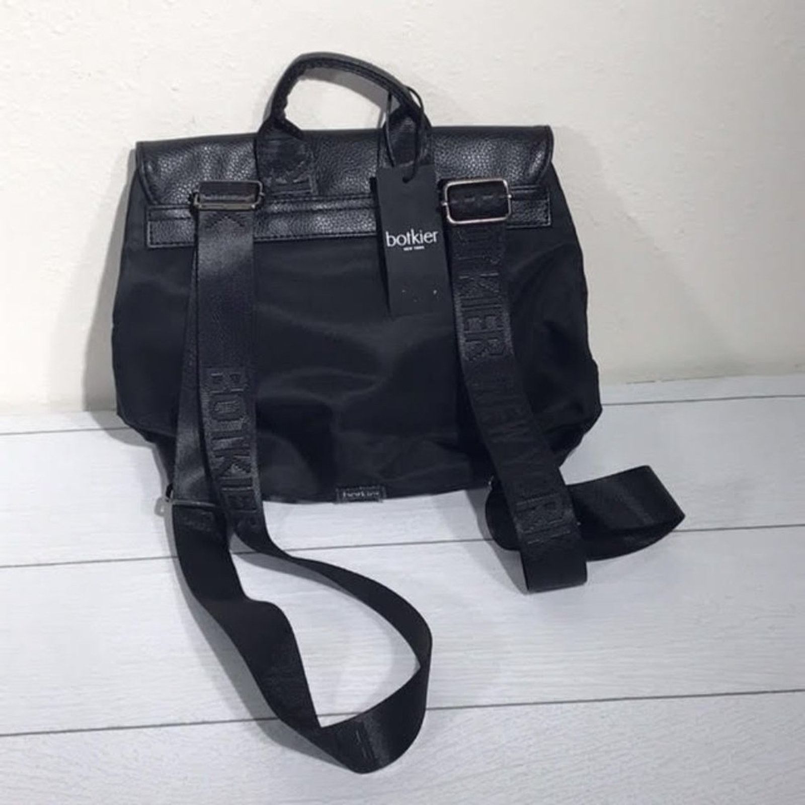 Other Botkier Black Faux Leather Fold over Backpack NWT Size ONE SIZE - 2 Thumbnail