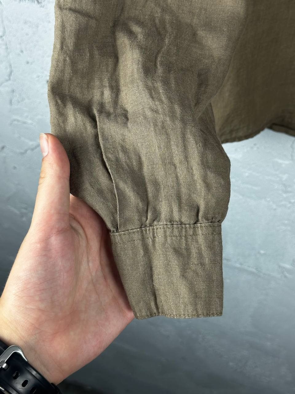 Dirk Bikkembergs Vintage Bikkembergs Linen Brown Collar Logo Shirt Size XXL Size US XXL / EU 58 / 5 - 7 Thumbnail