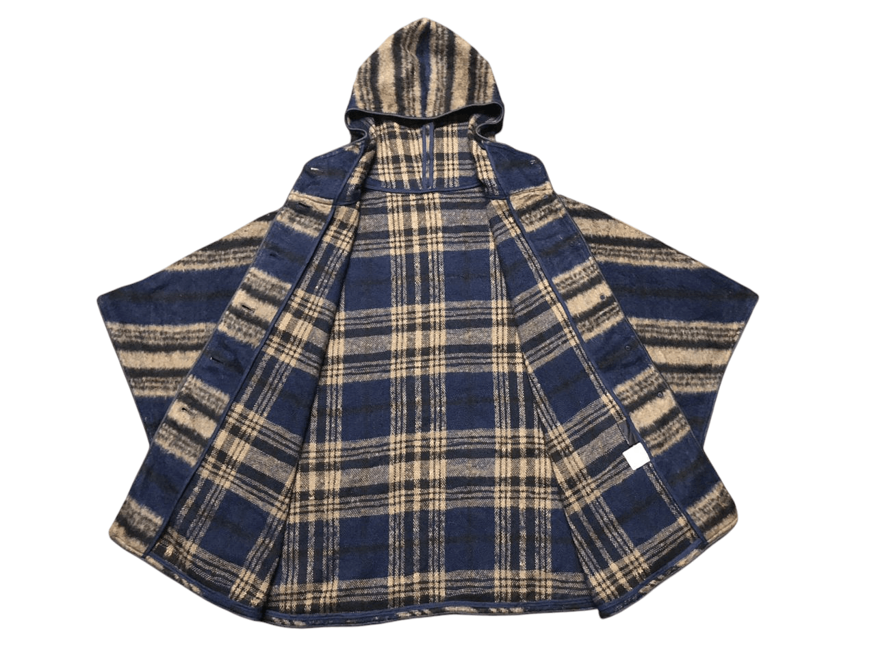 Beams Plus × Japanese Brand Archive💥 Beams Hearts Stripes Ponchos Hoodie FullOver Size L / US 10 / IT 46 - 3 Thumbnail