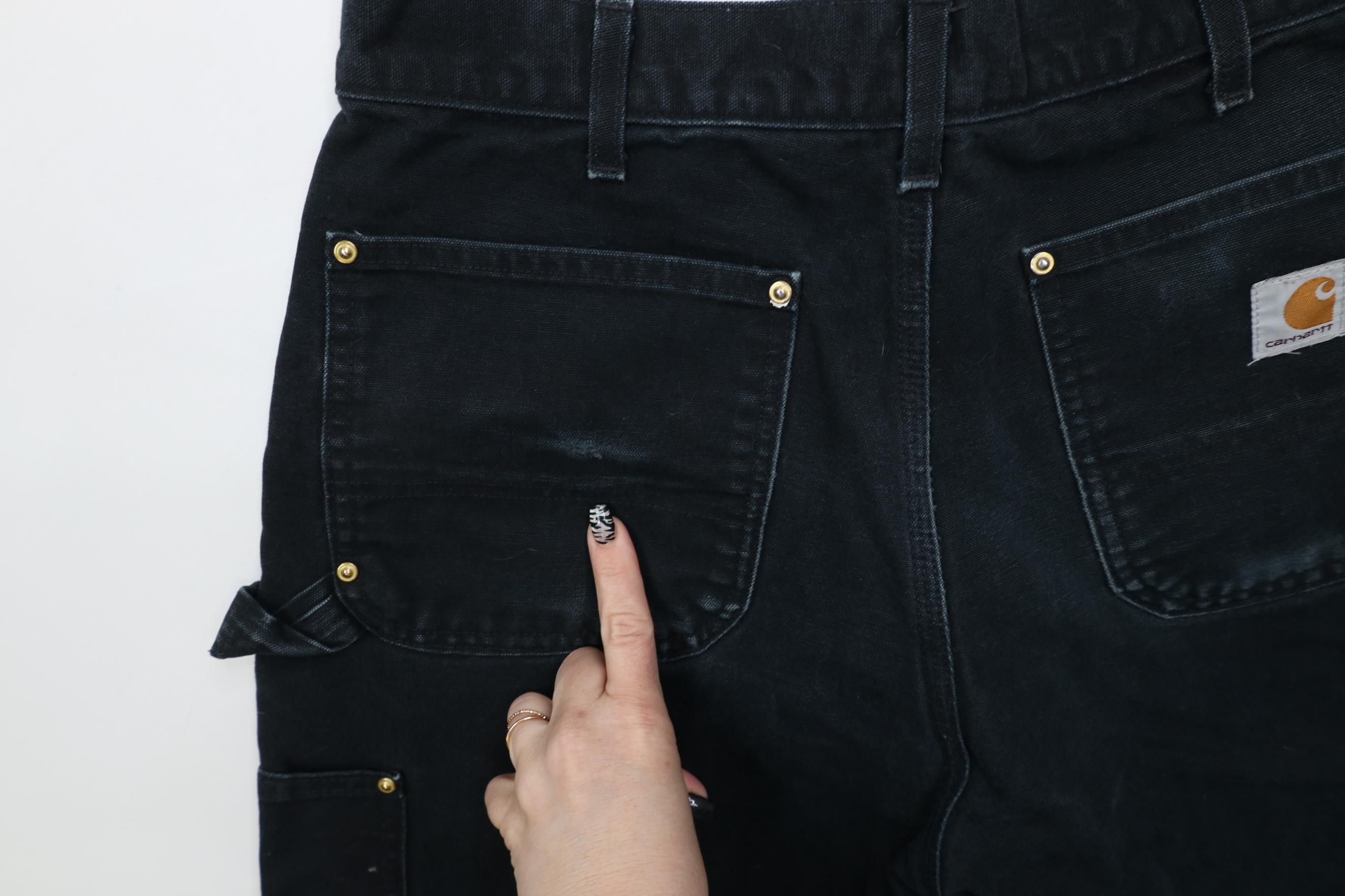Carhartt Vintage Y2K Carhartt Double Knee Wide Leg Pants Black USA Size US 34 / EU 50 - 17 Thumbnail