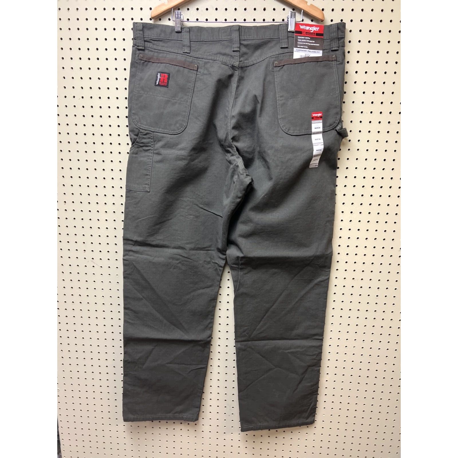 Wrangler NEW Wrangler Riggs Pants Mens 44x34 Green Carpenter Ripstop Workwear Size US 44 / EU 60 - 2 Thumbnail