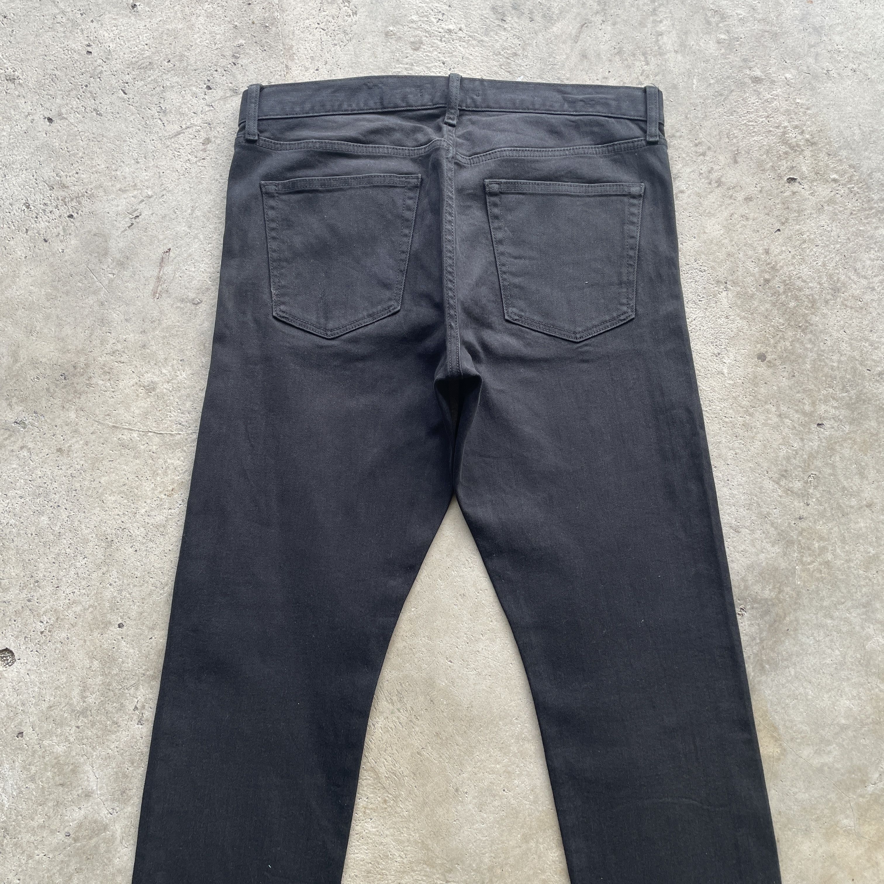 Japanese Brand VINTAGE JAPANESE SKINNY BLACK JEANS PANTS DENIM W34x31.5 Size US 34 / EU 50 - 8 Thumbnail