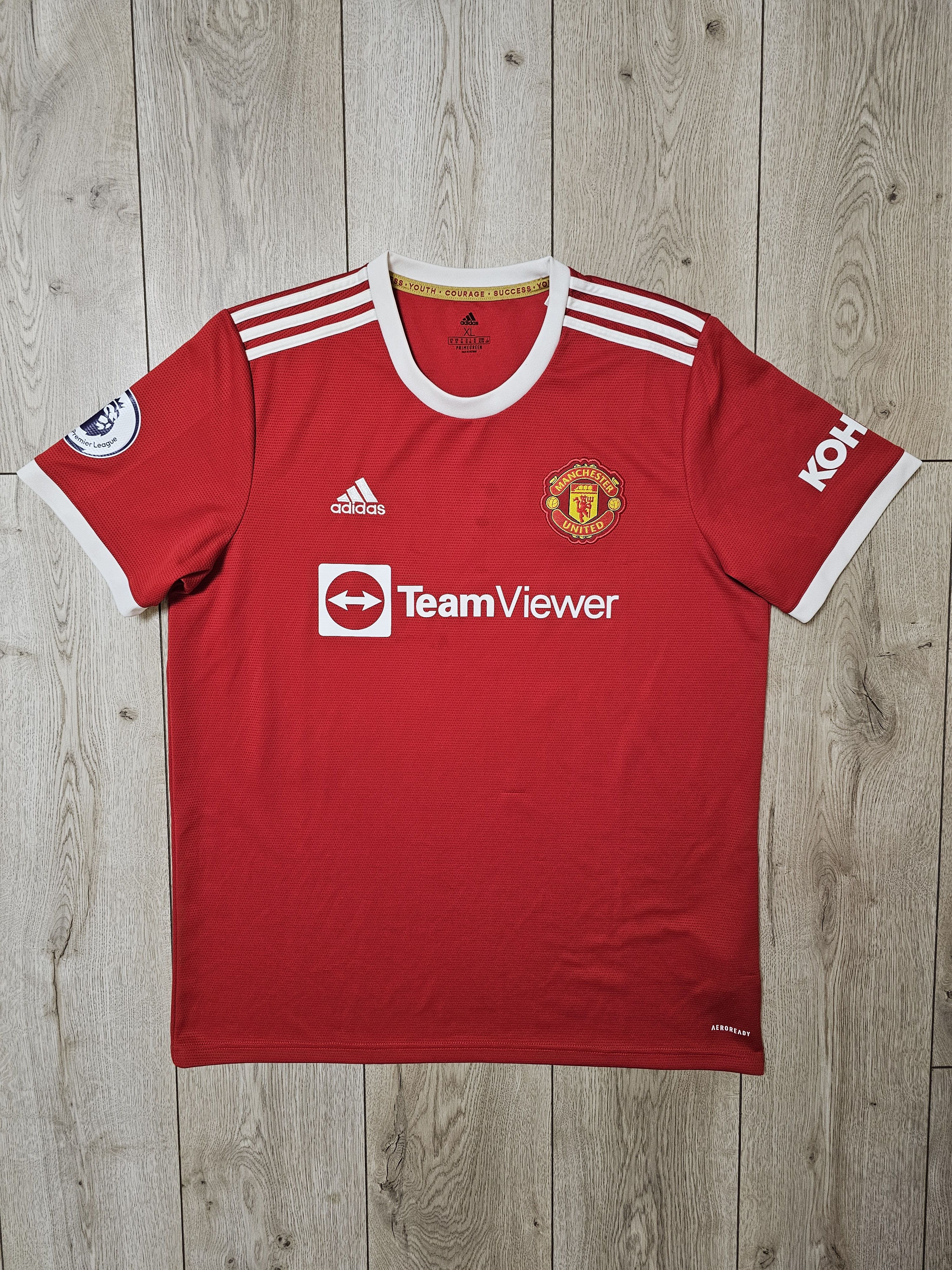 Adidas MANCHESTER UNITED 2022 RONALDO HOME FOOTBALL SOCCER JERSEY Size US XL / EU 56 / 4 - 2 Thumbnail