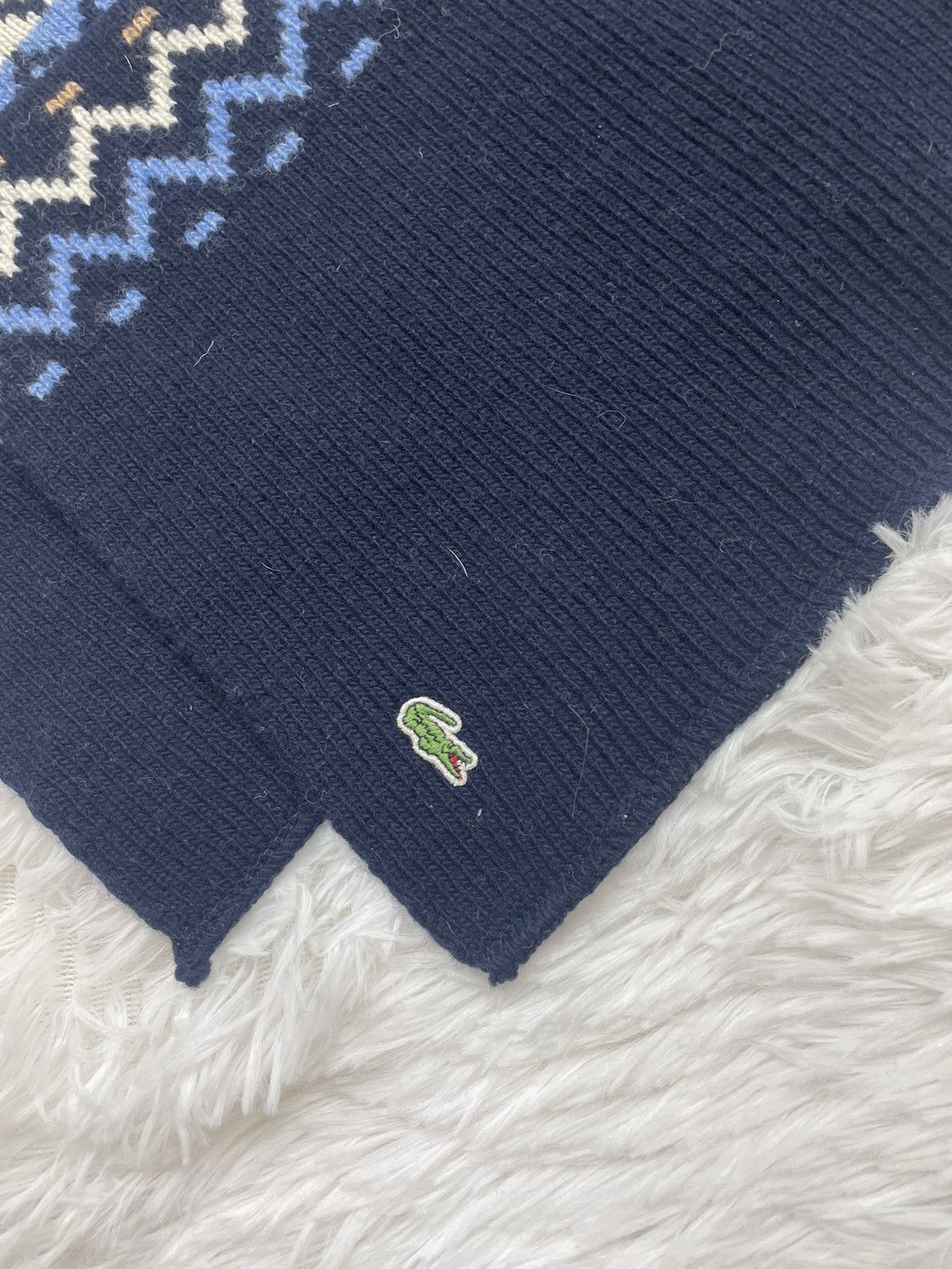 Lacoste Scarf Lacoste Vintage Old Money Size ONE SIZE - 2 Thumbnail