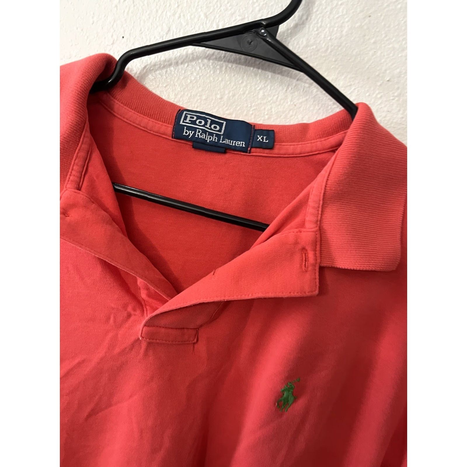 Ralph Lauren Polo Ralph Lauren Polo Shirt Adult XL Salmon Logo 90s Classic Mens Size US XL / EU 56 / 4 - 2 Thumbnail