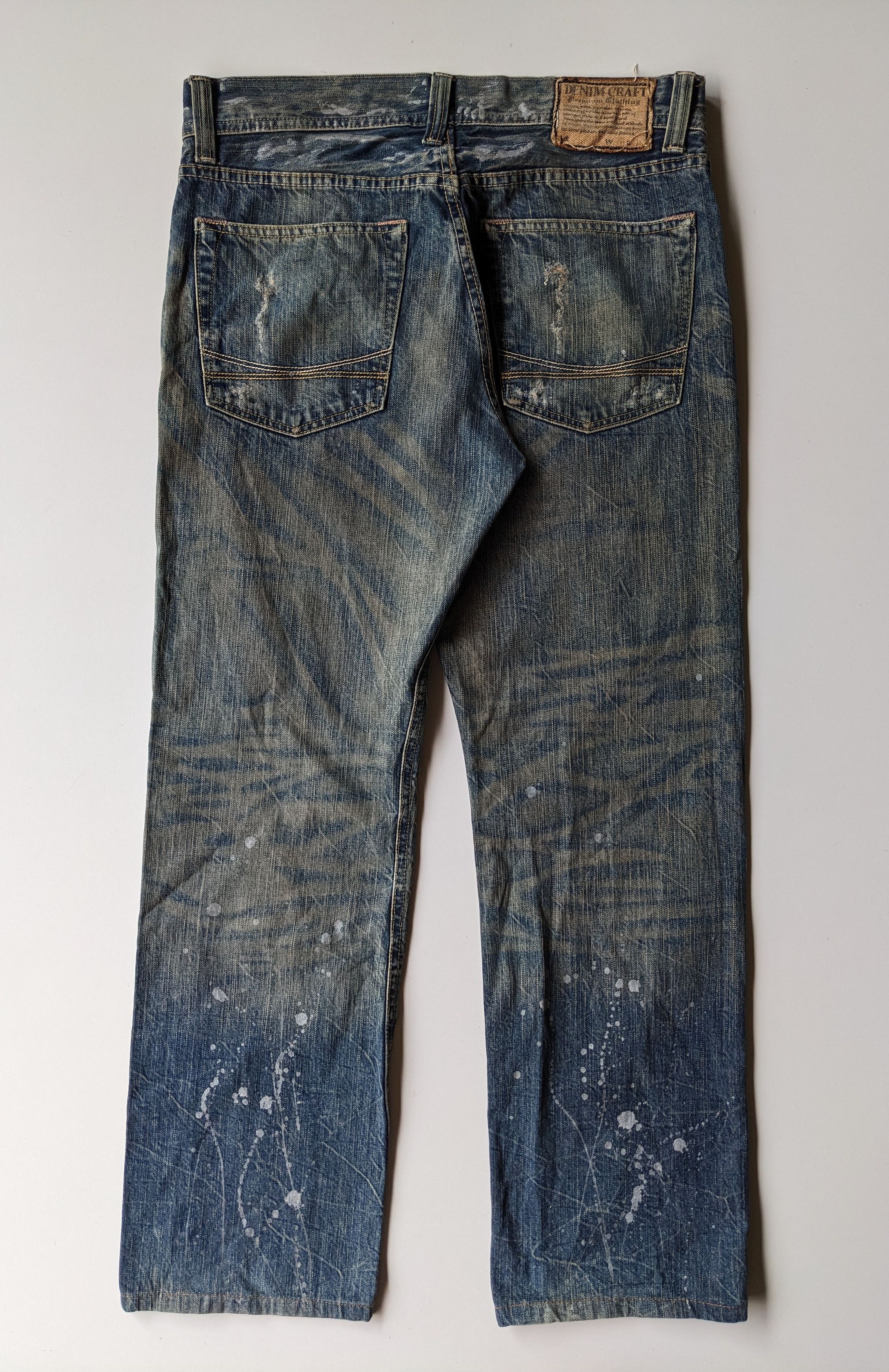 Japanese Brand Denim Craft painter mudwash jeans Size US 33 - 2 Thumbnail