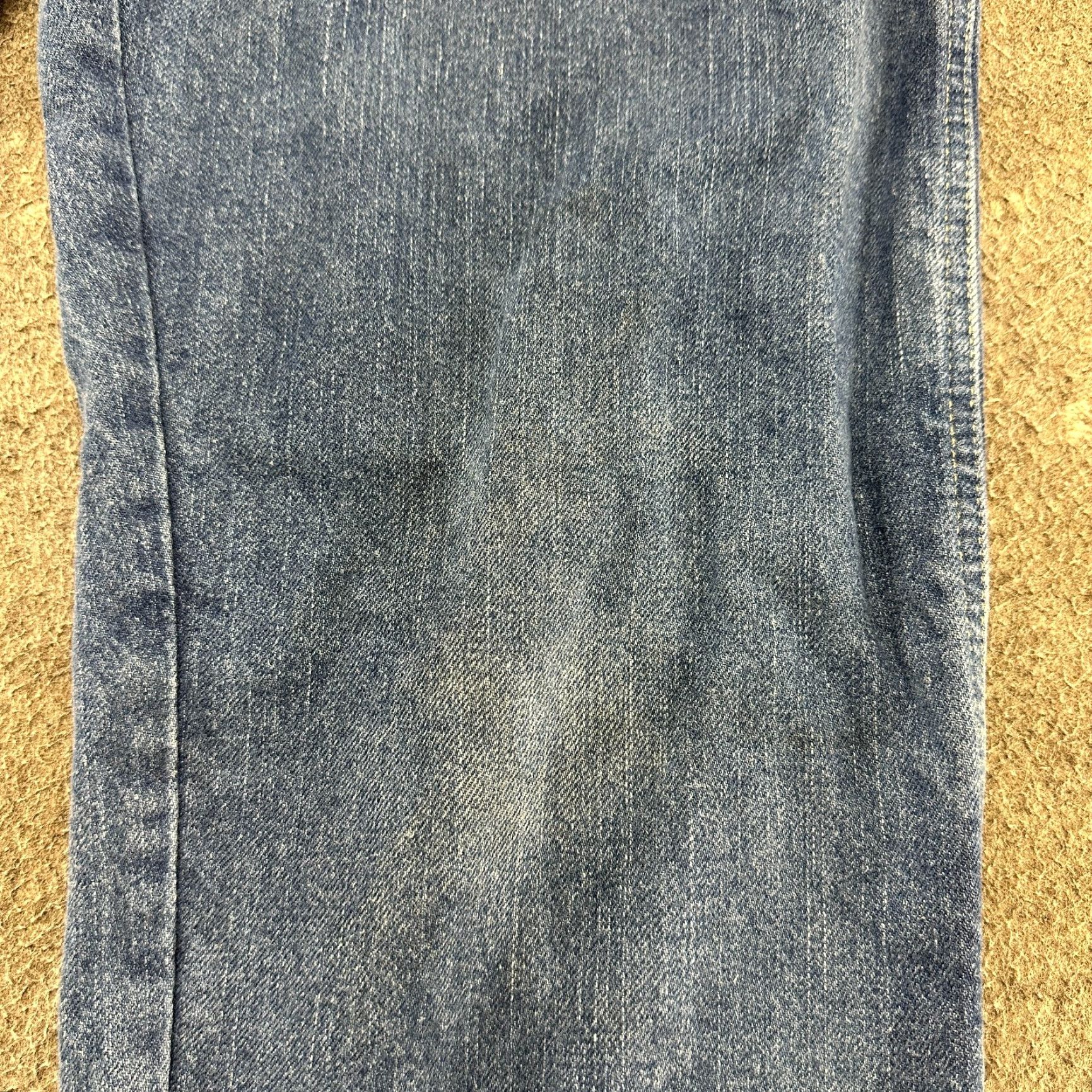 Dickies Dickies Jeans Mens 34x34 Blue Carpenter Relaxed Straight Medium Wash Distressed 5-Pocket Denim Cotton Blend Regular Inseam 34 Logo Vintage Retro Mens Size US 34 / EU 50 - 5 Thumbnail