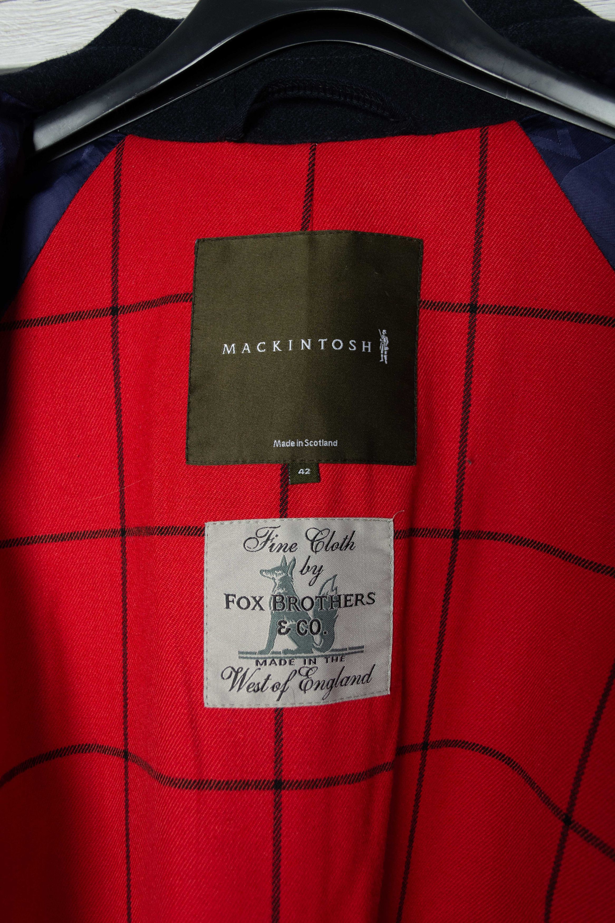 Mackintosh MACKINTOSH fox brother navy wool coat Classic Size US M / EU 48-50 / 2 - 7 Thumbnail