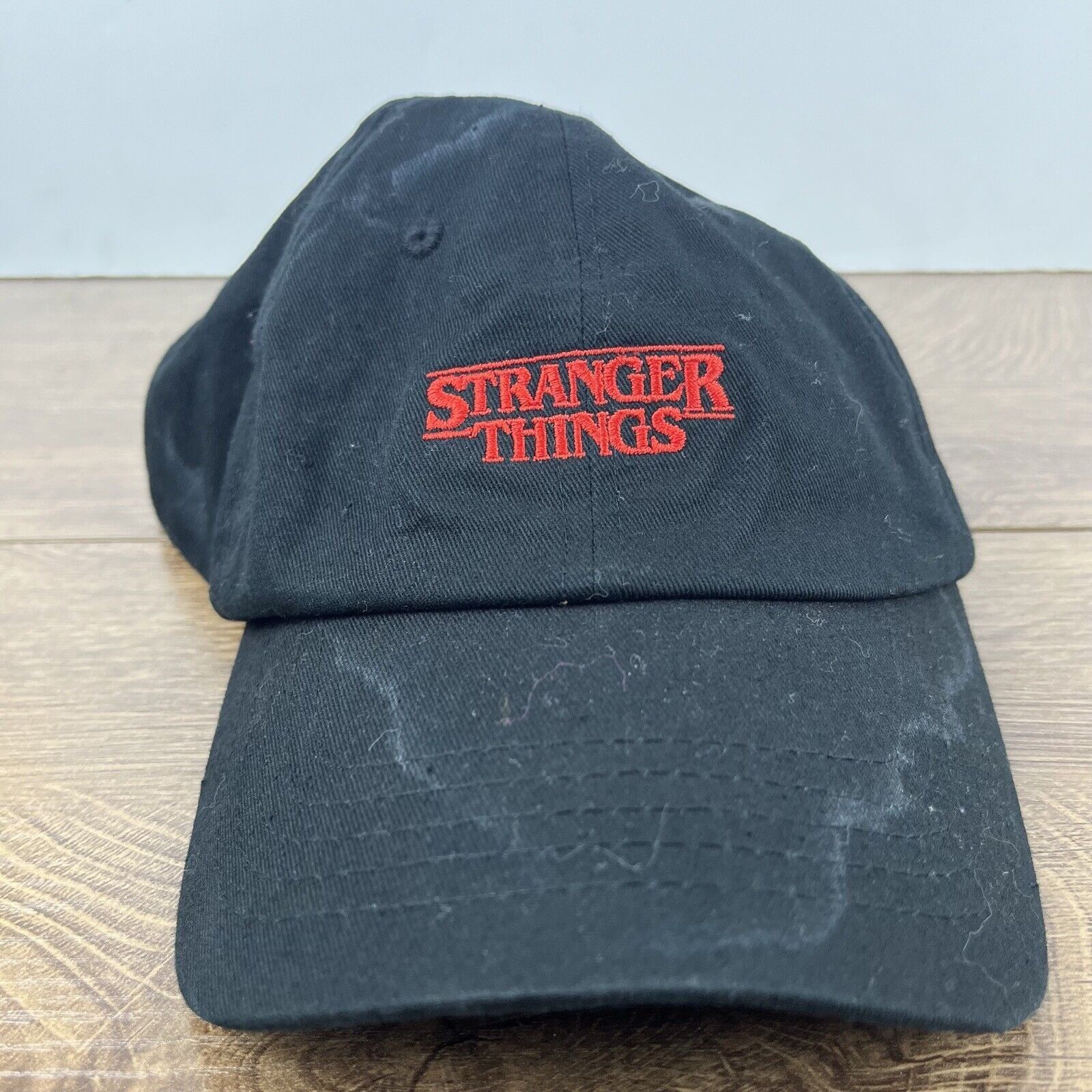 Other Stranger Things Hat Black Adjustable Hat Black Stranger Thin Size ONE SIZE - 6 Thumbnail