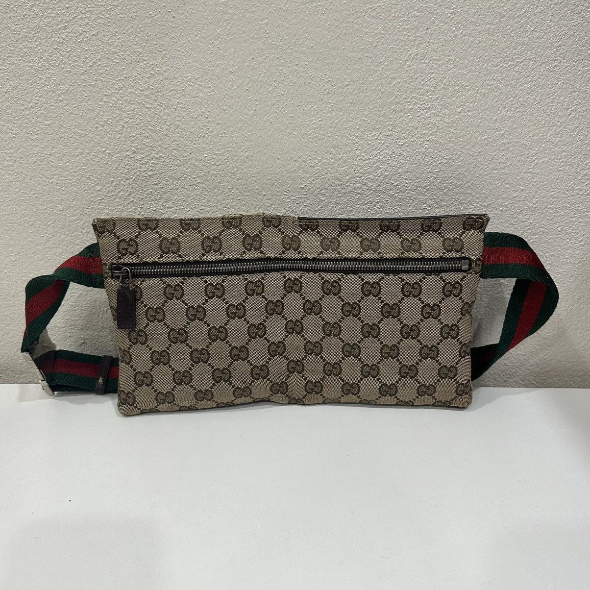 Gucci GUCCI GG CANVAS DOUBLE POCKET FANNY PACK BUMBAG 26 Size ONE SIZE - 3 Thumbnail