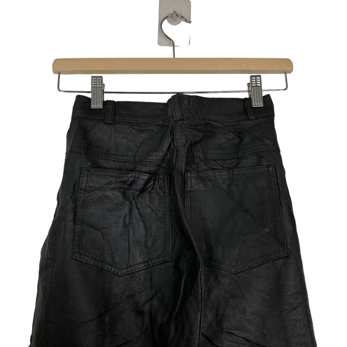 Genuine Leather 🔥90’s Soft Genuine Leather Pants Issey Miyake Japan Size US 26 / EU 42 - 8 Thumbnail