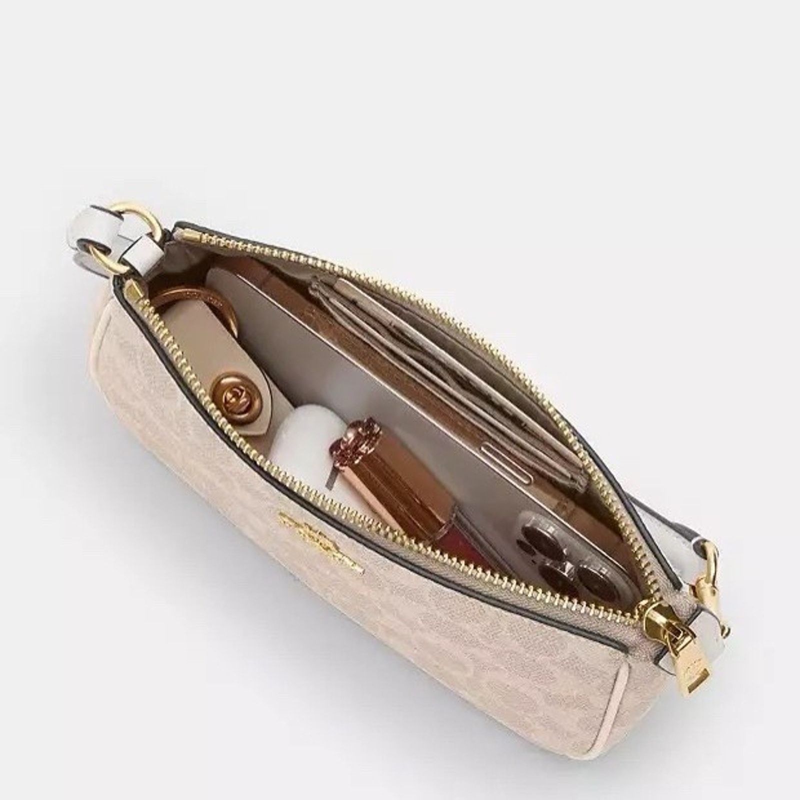 Coach NWT Coach Nolita 19 Signature Canvas CW426, Gold/Sand/Chalk Size ONE SIZE - 10 Thumbnail