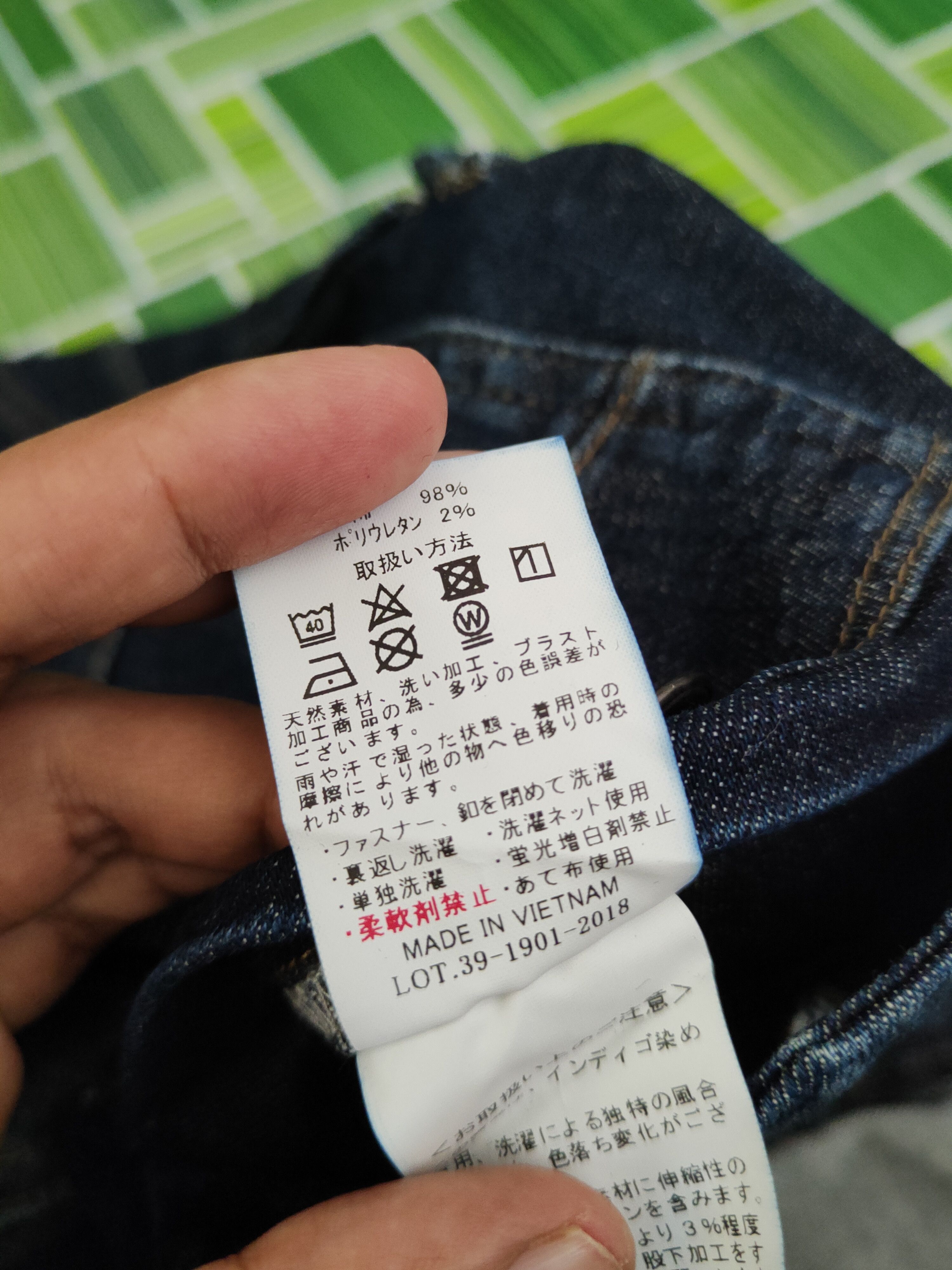 Japanese Brand DL Burtle Dark Blue Distressed Ripped Jeans #2349 Size US 30 / EU 46 - 13 Thumbnail