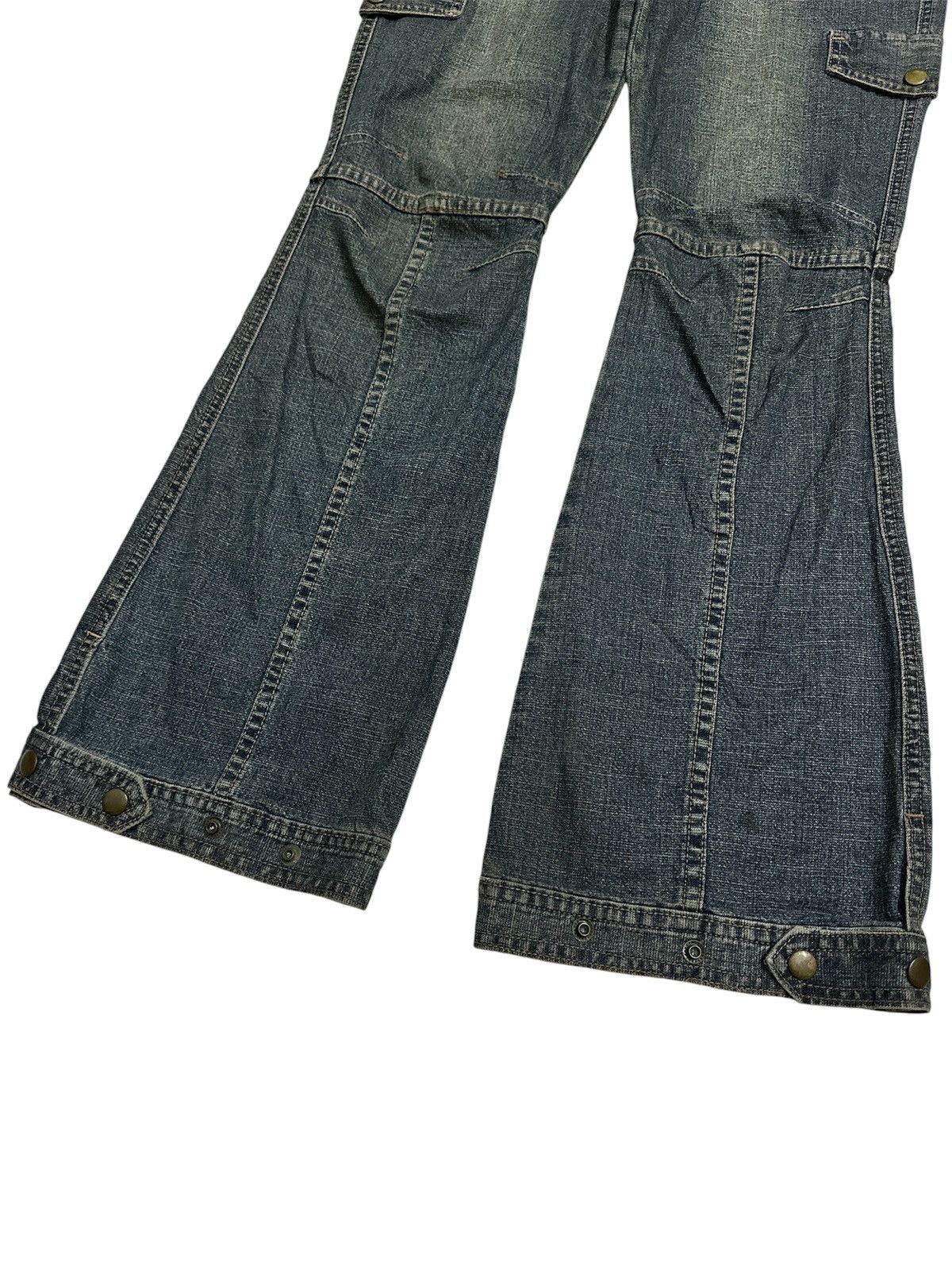 GOA 2000s Toco Toco Adjustable Button Washed Flare Lgb Goa Y2K Size US 28 / EU 44 - 3 Thumbnail