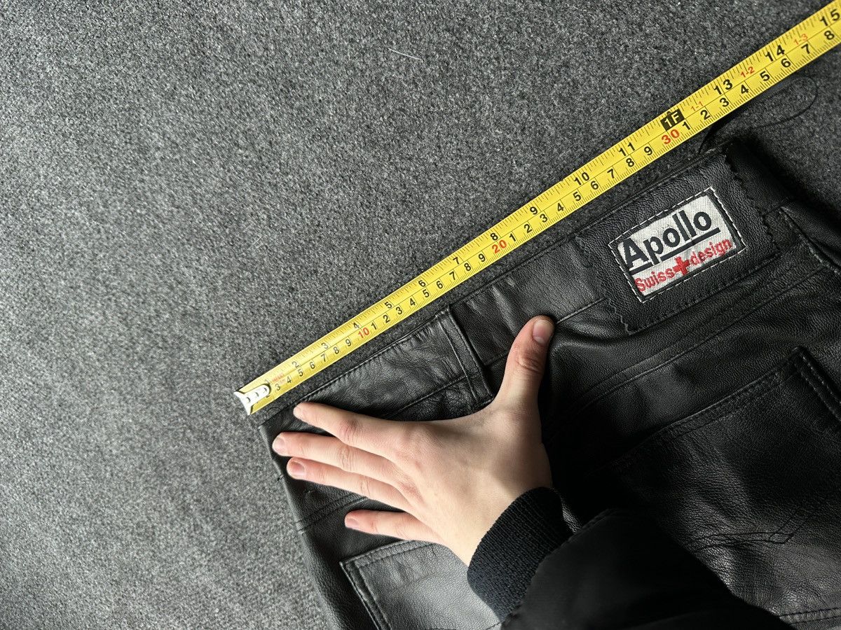 Apollo APOLLO 🚨SWISS DESIGN leather pants motorcycles LUXURY Y2K Size 27" / US 4 / IT 40 - 19 Thumbnail