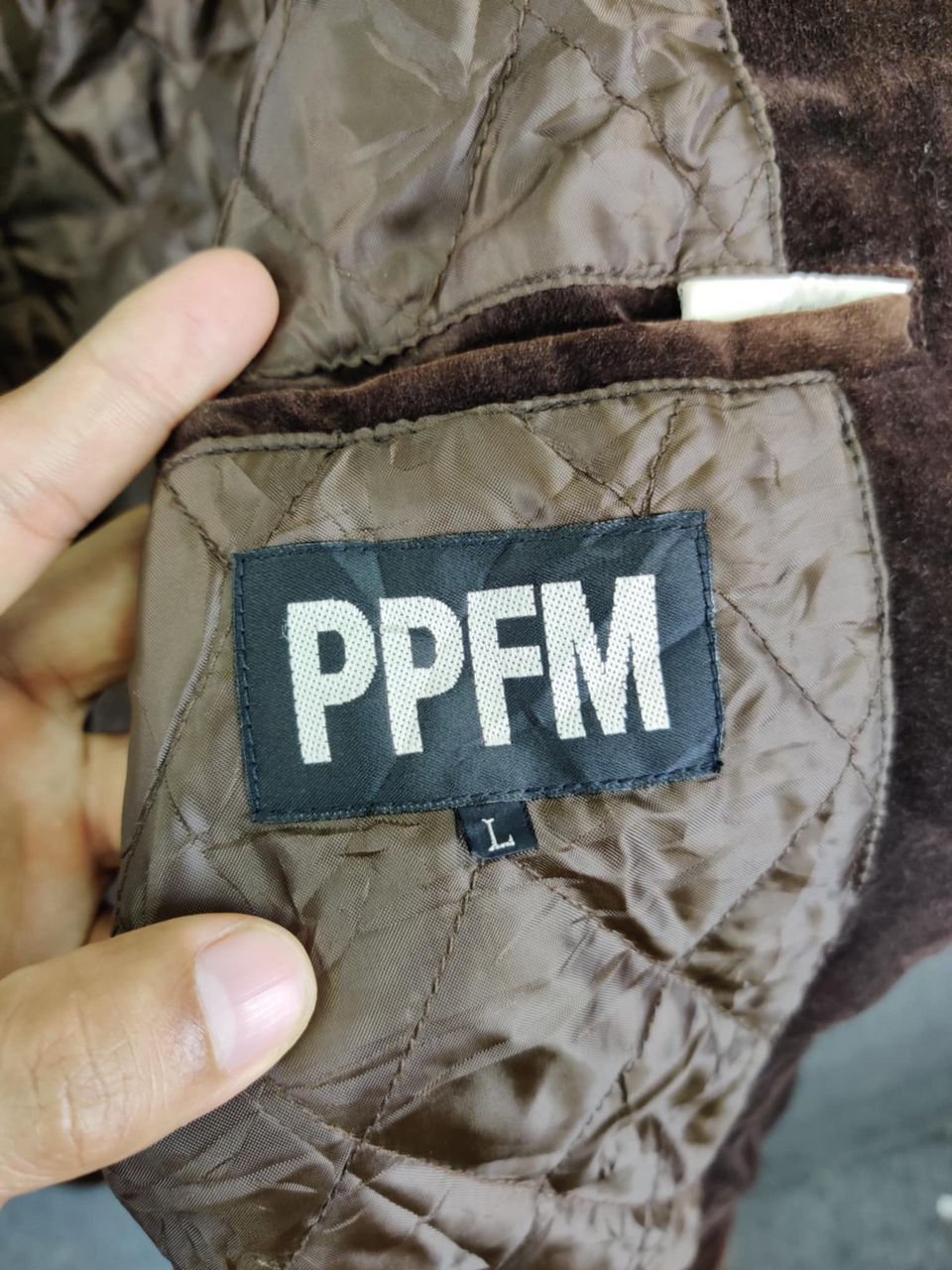 PPFM Vintage 90s PPFM Velvet Single Breasted Coat Size US L / EU 52-54 / 3 - 10 Thumbnail