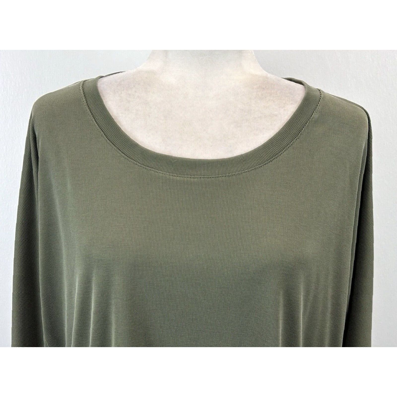 Vintage Chicos Modal Blend Dolman Sleeve Casual Top Shirt Women Green 3/4 Sleeve XL Size XL / US 12-14 / IT 48-50 - 5 Thumbnail