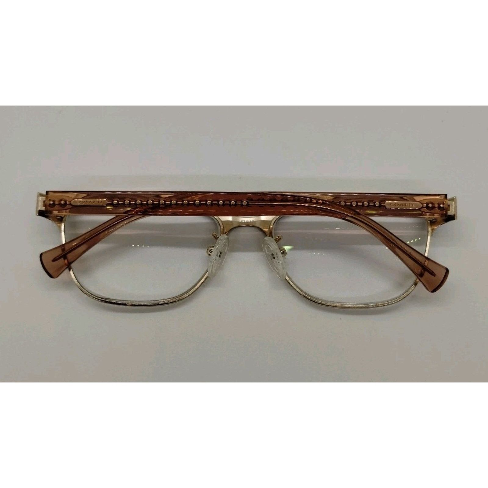 Coach Coach HC 5067 T 9235 Burgundy Gold Cherry Eyeglass Frames Size ONE SIZE - 2 Thumbnail