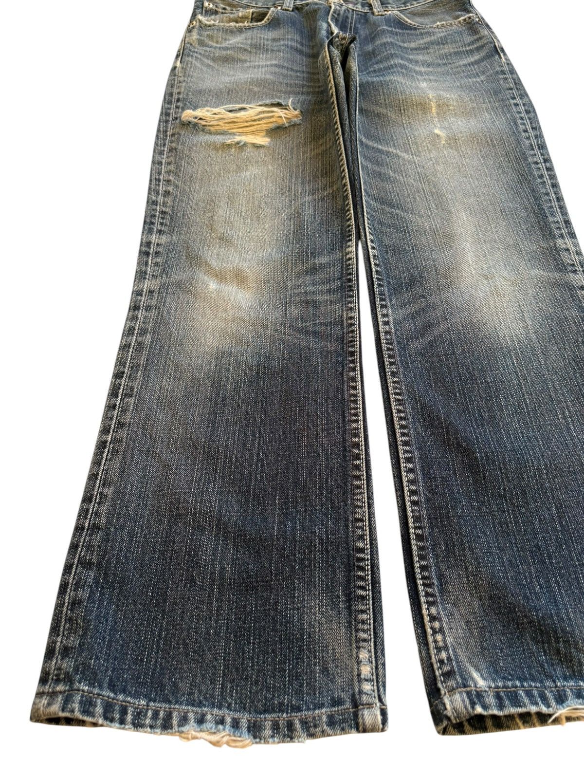 Levi's Vintage 90s Levis 507 Faded Wash Ripped Loose Baggy Jeans Size US 30 / EU 46 - 6 Thumbnail