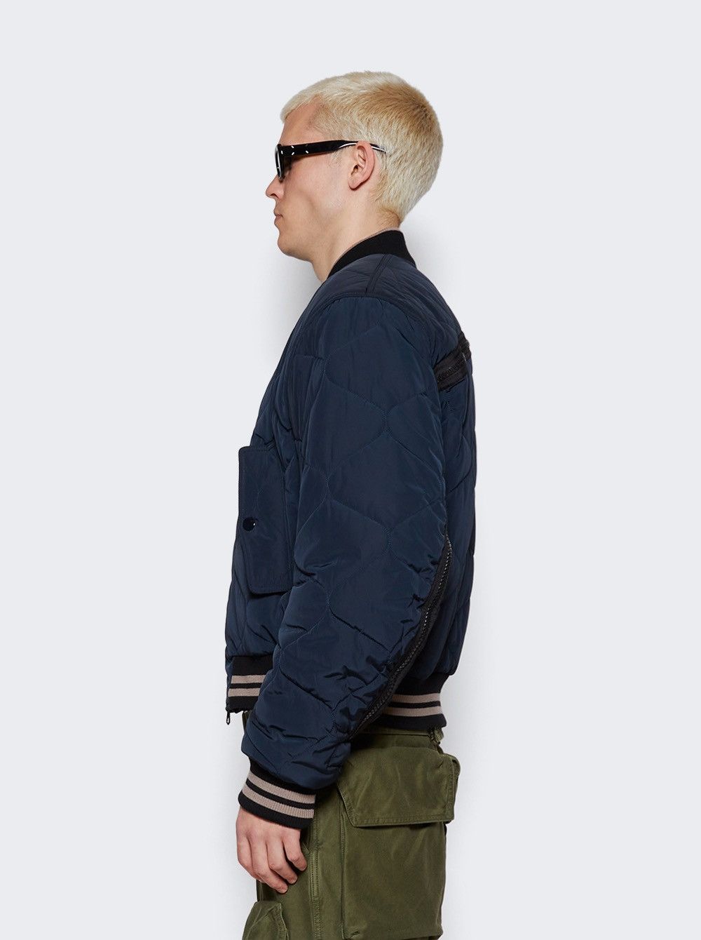 Dries Van Noten Dries Van Noten Quilted Zipped Bomber Jacket Size US L / EU 52-54 / 3 - 3 Thumbnail
