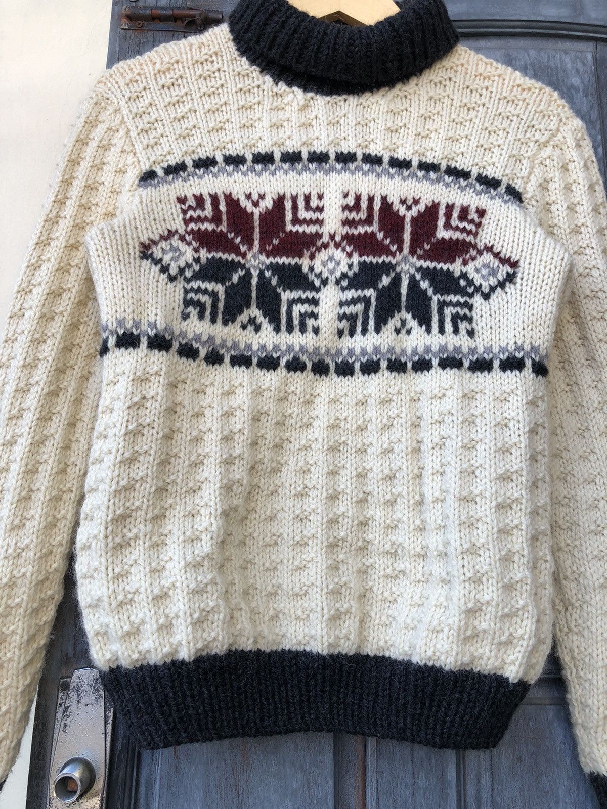 Vintage Sweet Grandma Handmade Knit With Snow Graphic on Both Side Size US S / EU 44-46 / 1 - 5 Thumbnail