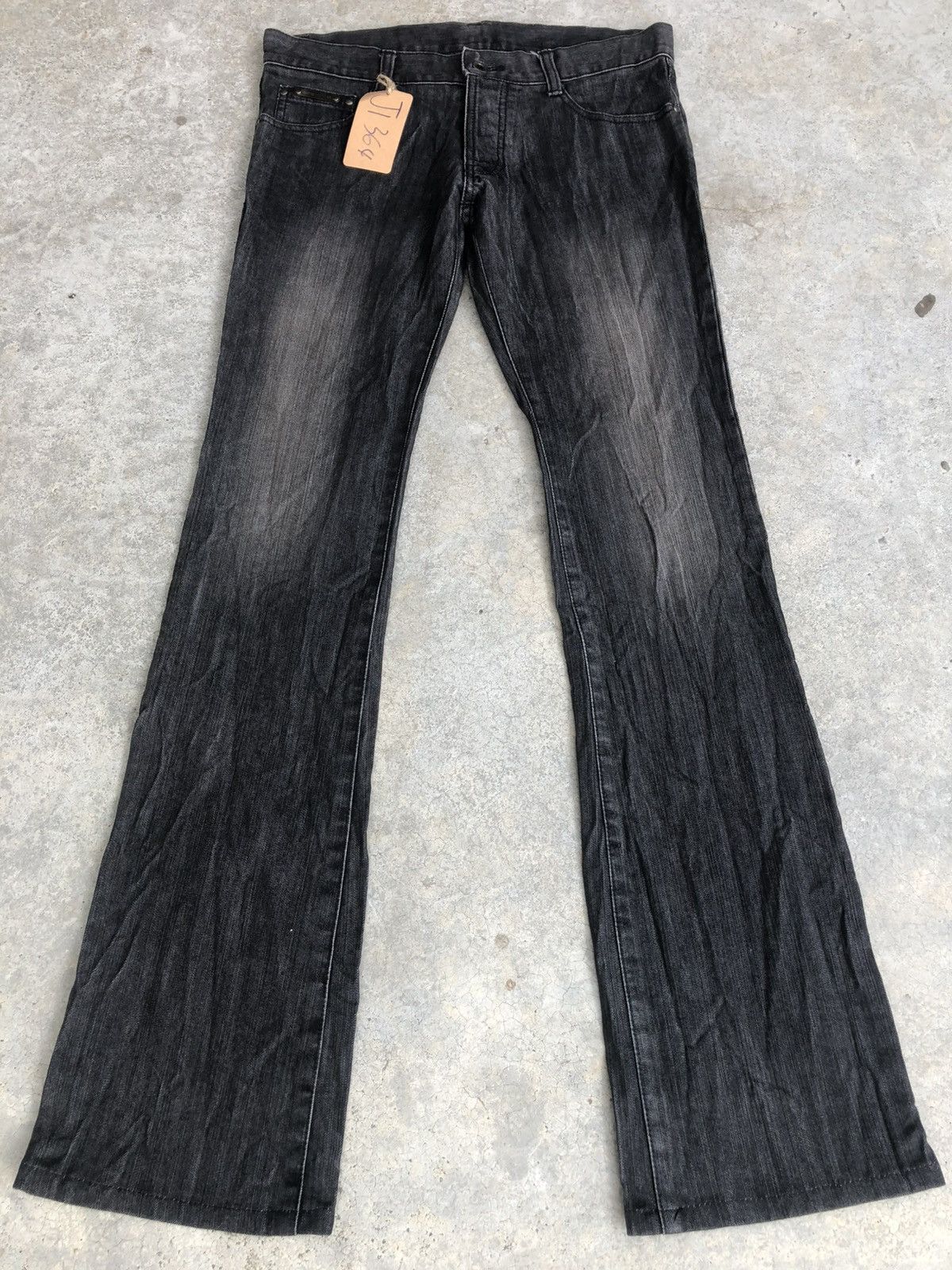 5351 POUR LES HOMMES 5351 Pour Les Hommes Flared Jeans Bootcut Distressed Size US 33 - 1 Thumbnail