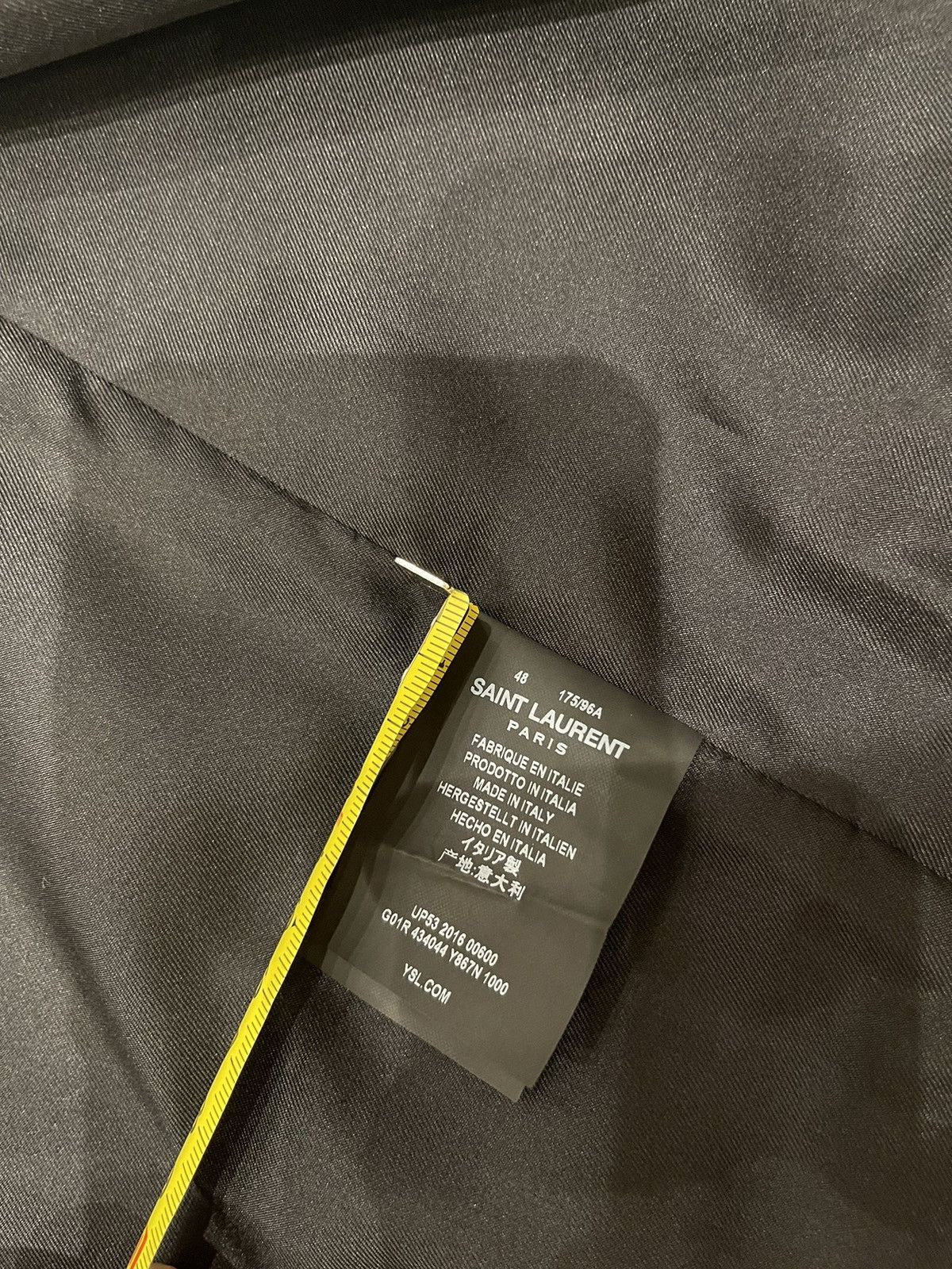 Hedi Slimane × Saint Laurent Paris FW 2016 Palladium complete suit Size 46R - 14 Thumbnail