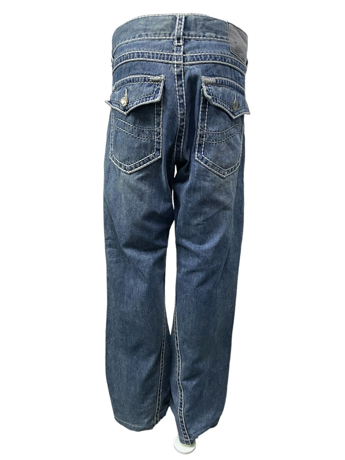 5351 POUR LES HOMMES × Hysteric Glamour 291251 Laboratory Heavy Stitch Flared Jeans Size US 32 / EU 48 - 4 Thumbnail