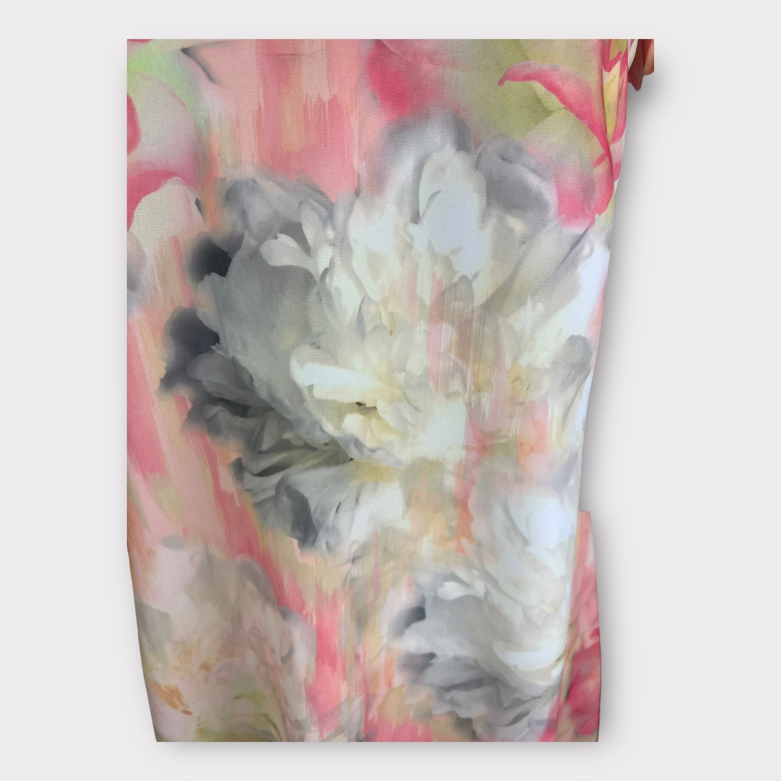 White House Black Market WHBM | Cold Shoulder Pleat Sleeve Watercolor Print Dress Size XS / US 0-2 / IT 36-38 - 9 Thumbnail