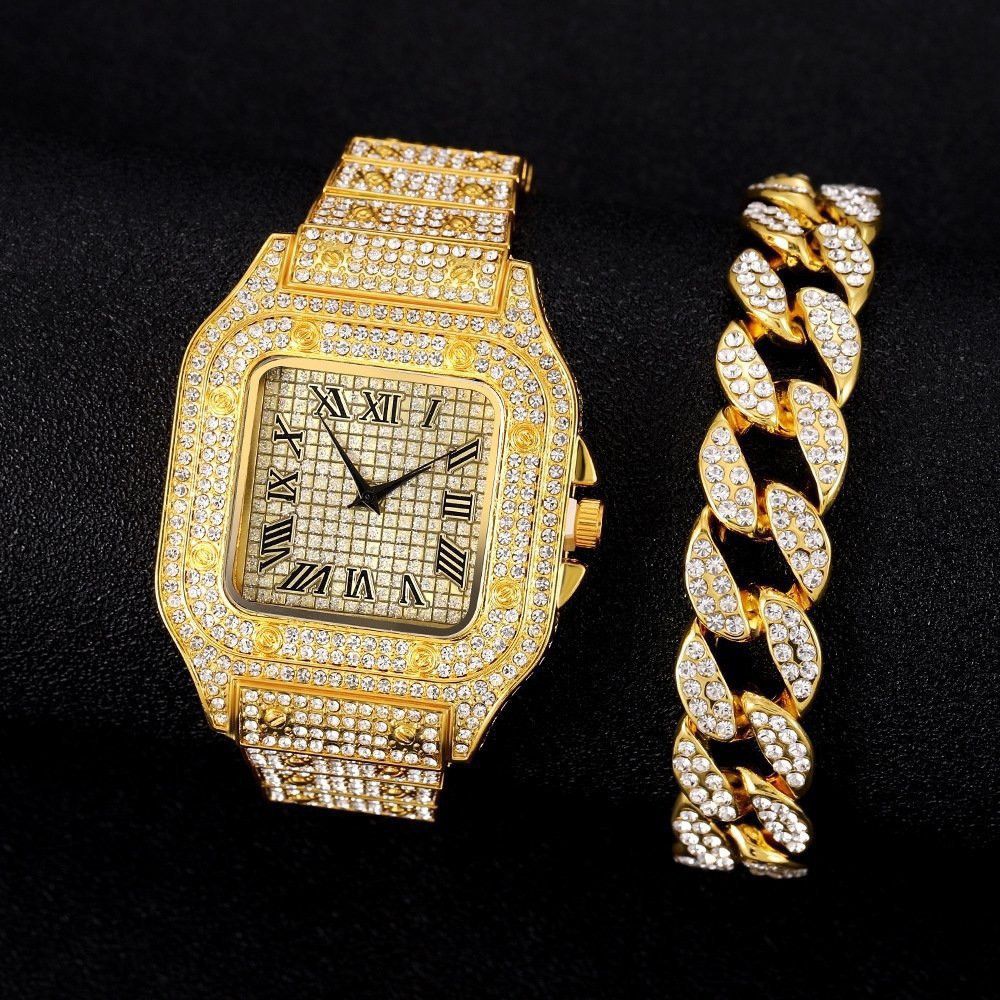 Other Hip-hop square watch Cuban chain pendant Size ONE SIZE - 4 Thumbnail