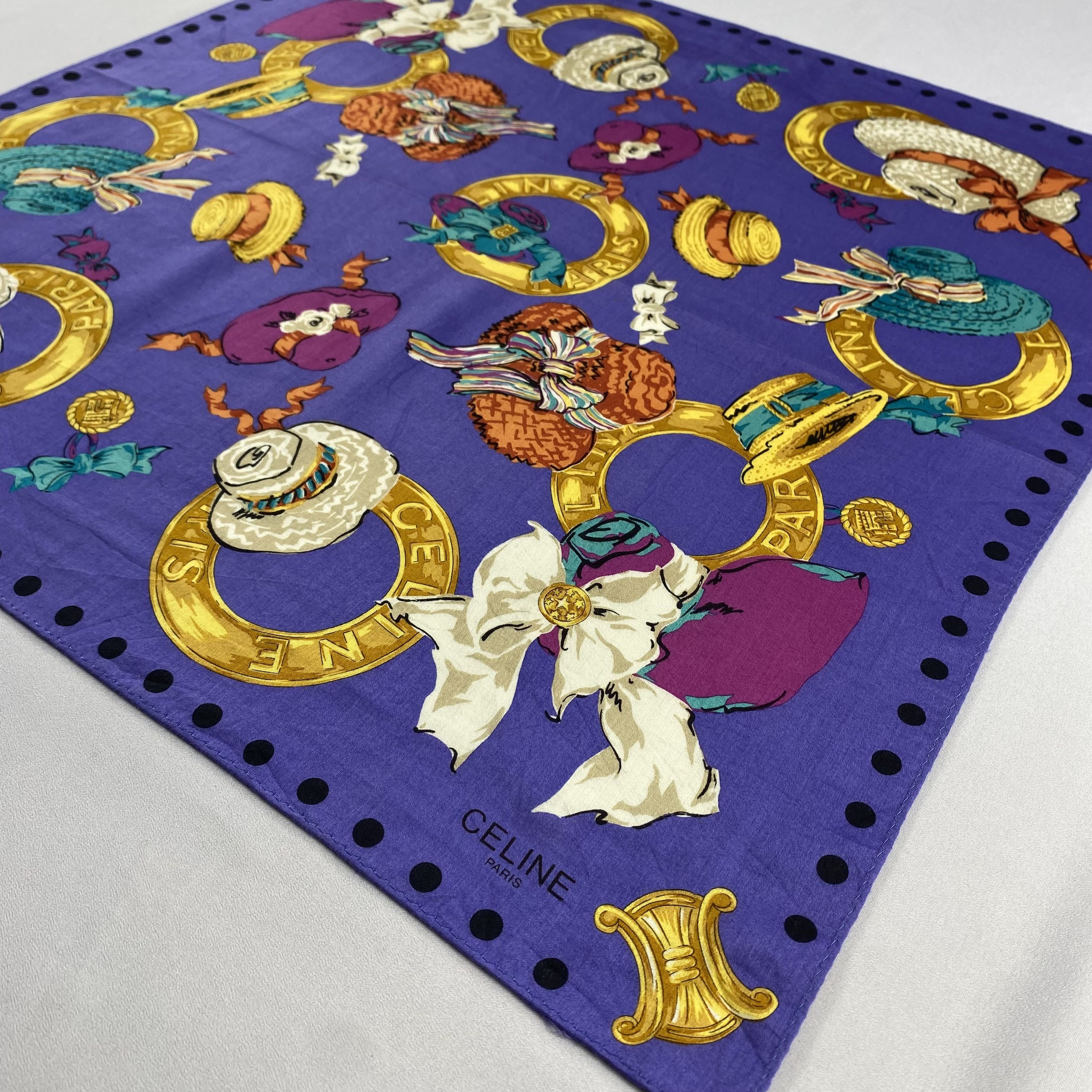 Celine × Vintage Celine Neckerchief / Bandana / Handkerchief-P760 Size ONE SIZE - 2 Thumbnail